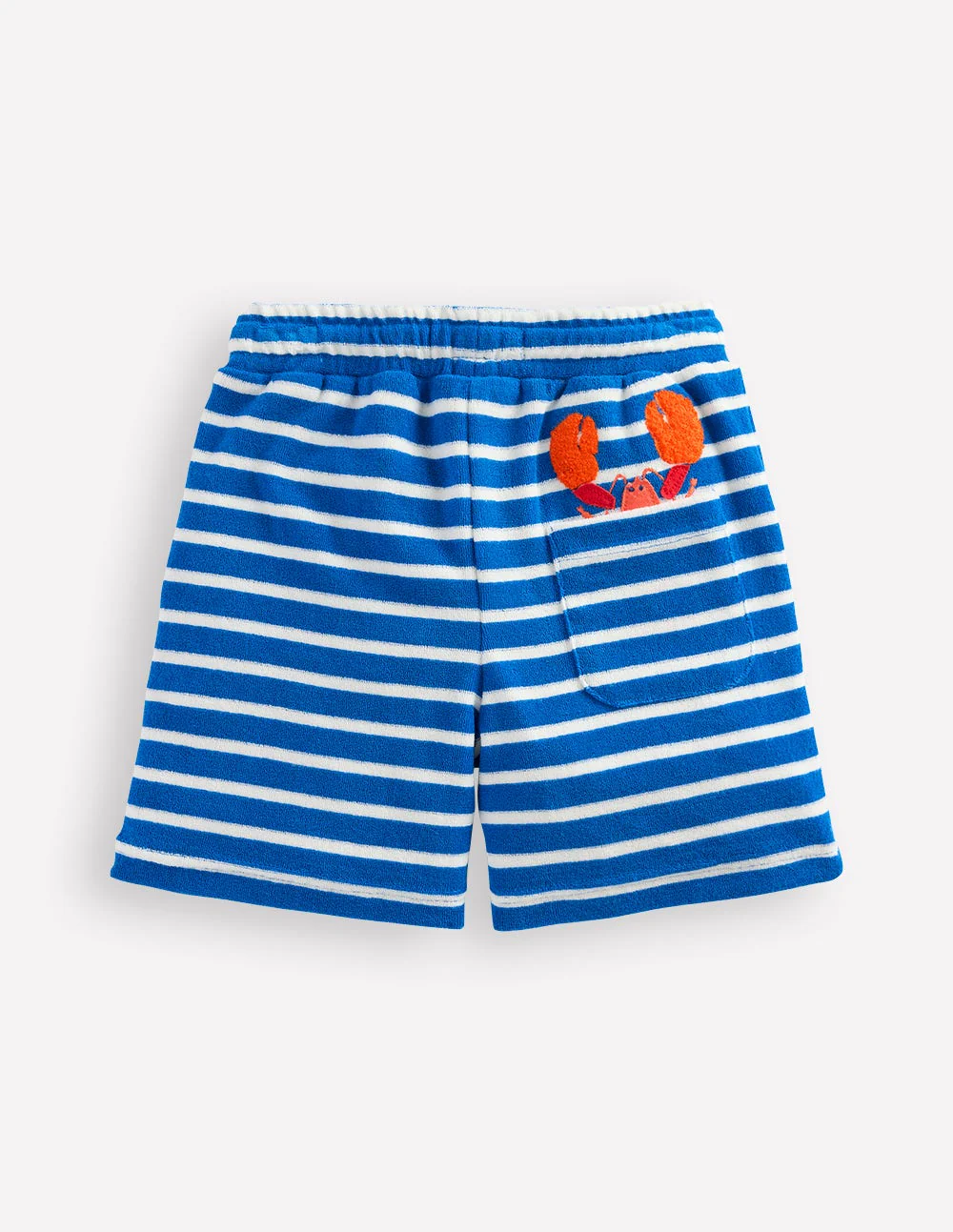 Towelling Shorts-Blue and Ivory Lobster - Image 2
