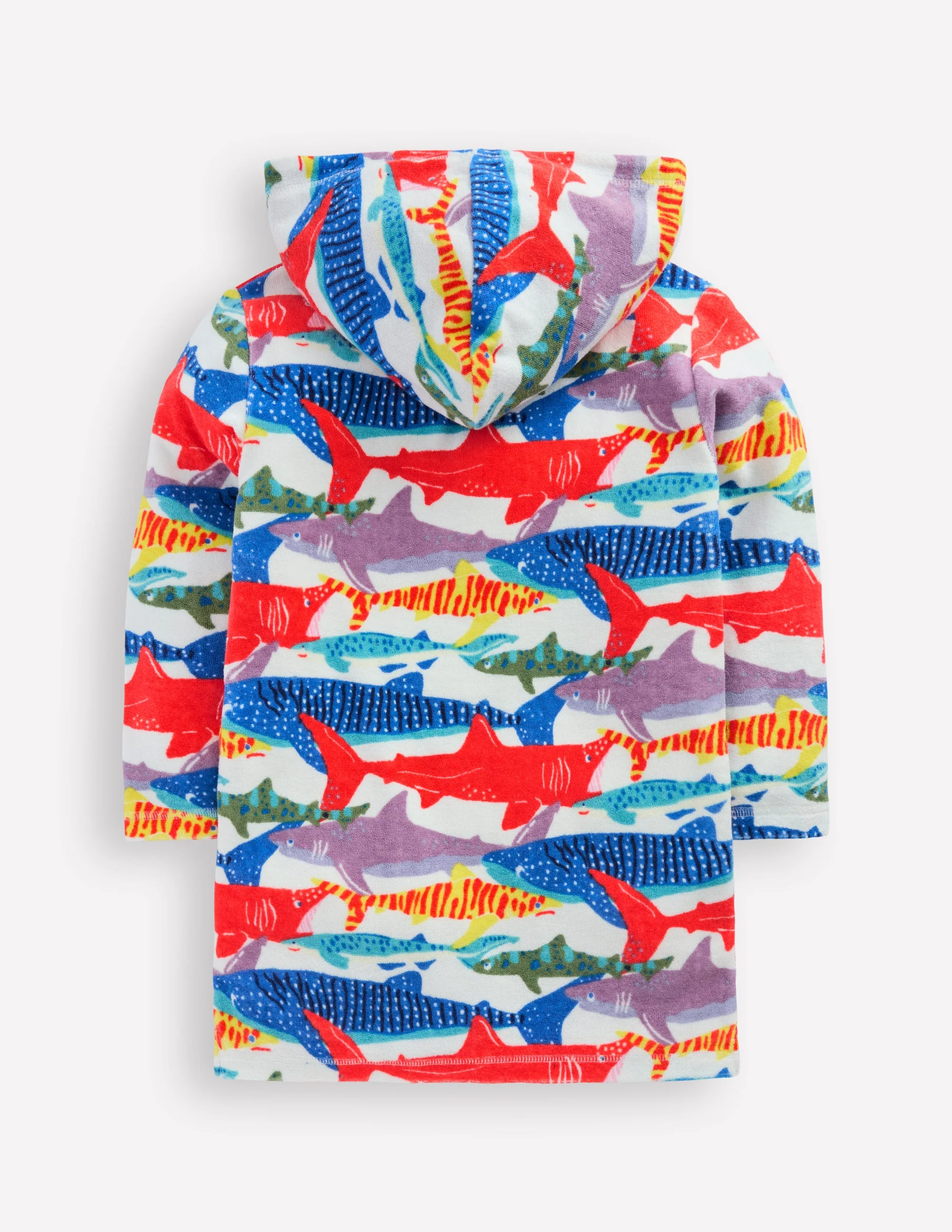 Towelling Zip-Up Throw-On-Ivory Riso Shark - Image 2