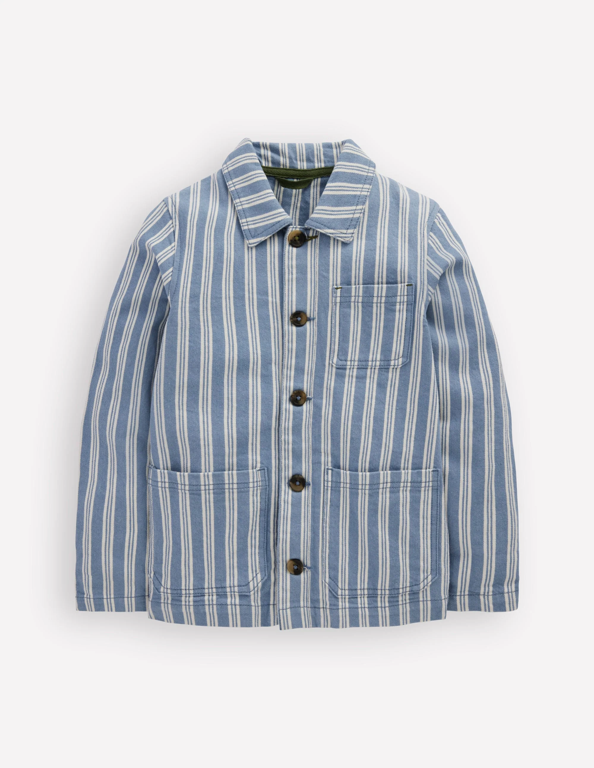 Twill Jacket-Grey Stripe