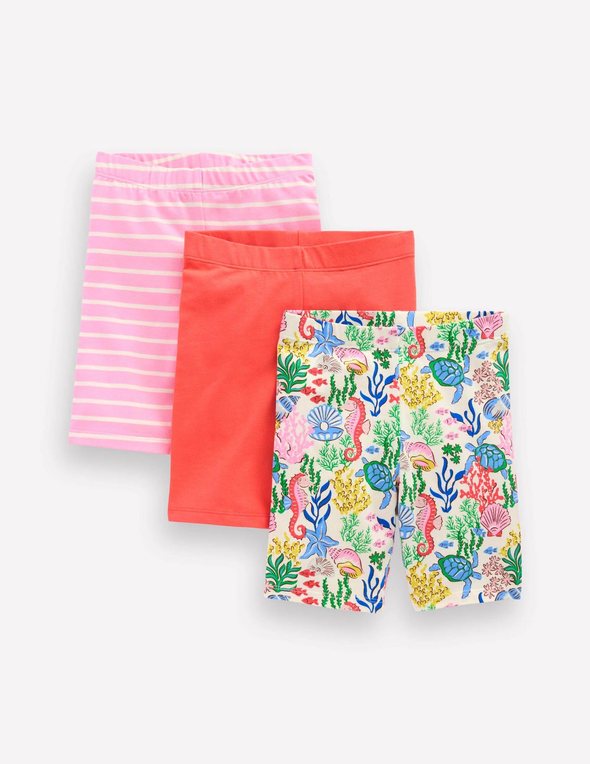3-pack Cycling Shorts-Multi Coral Cove