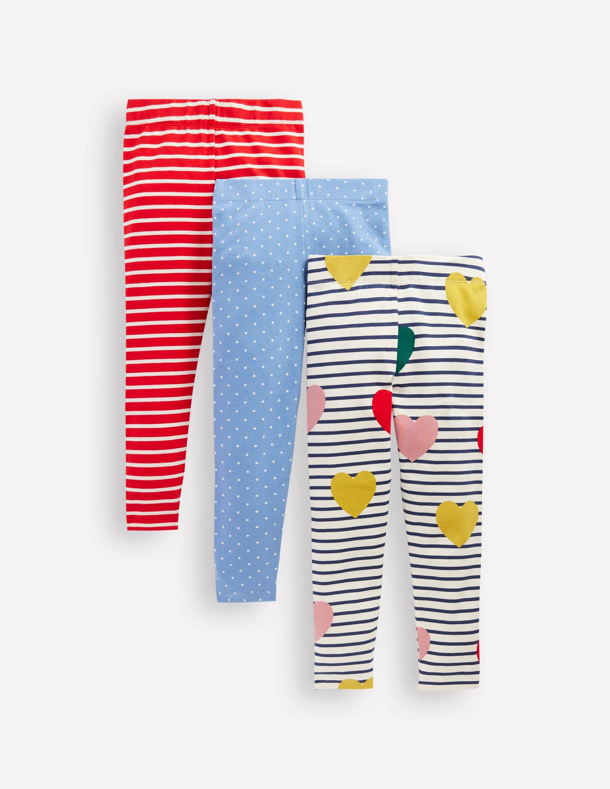 3-pack Leggings-Rainbow Hearts Pack