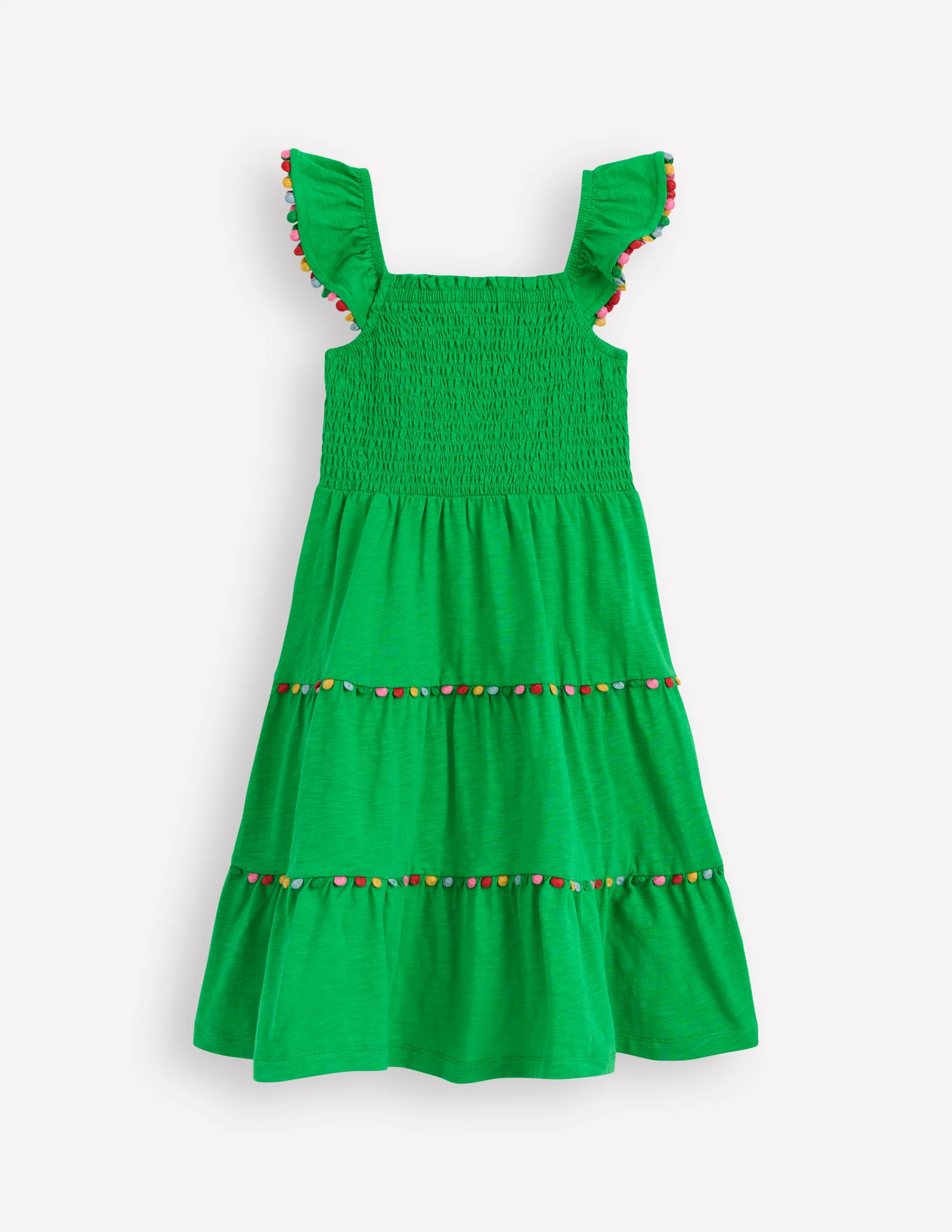 Addison Twirly Pom Dress-Sapling Green - Image 2