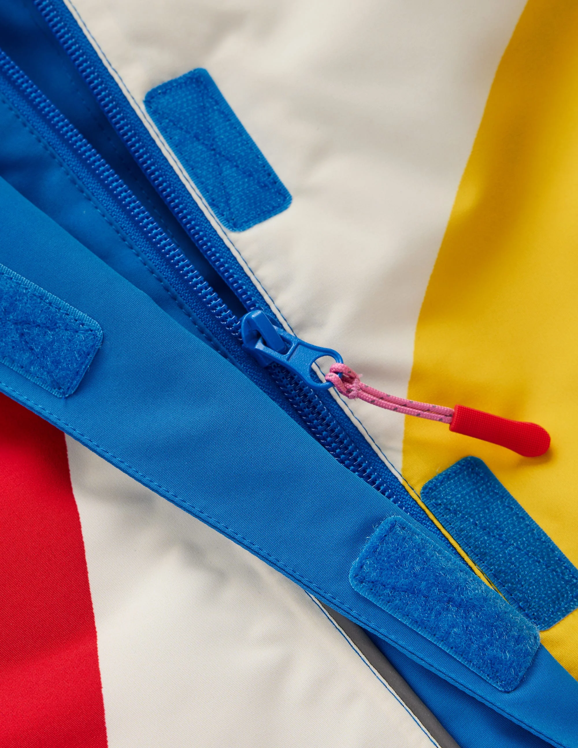 All-weather Waterproof Coat-Multi Rainbow Stripe - Image 3