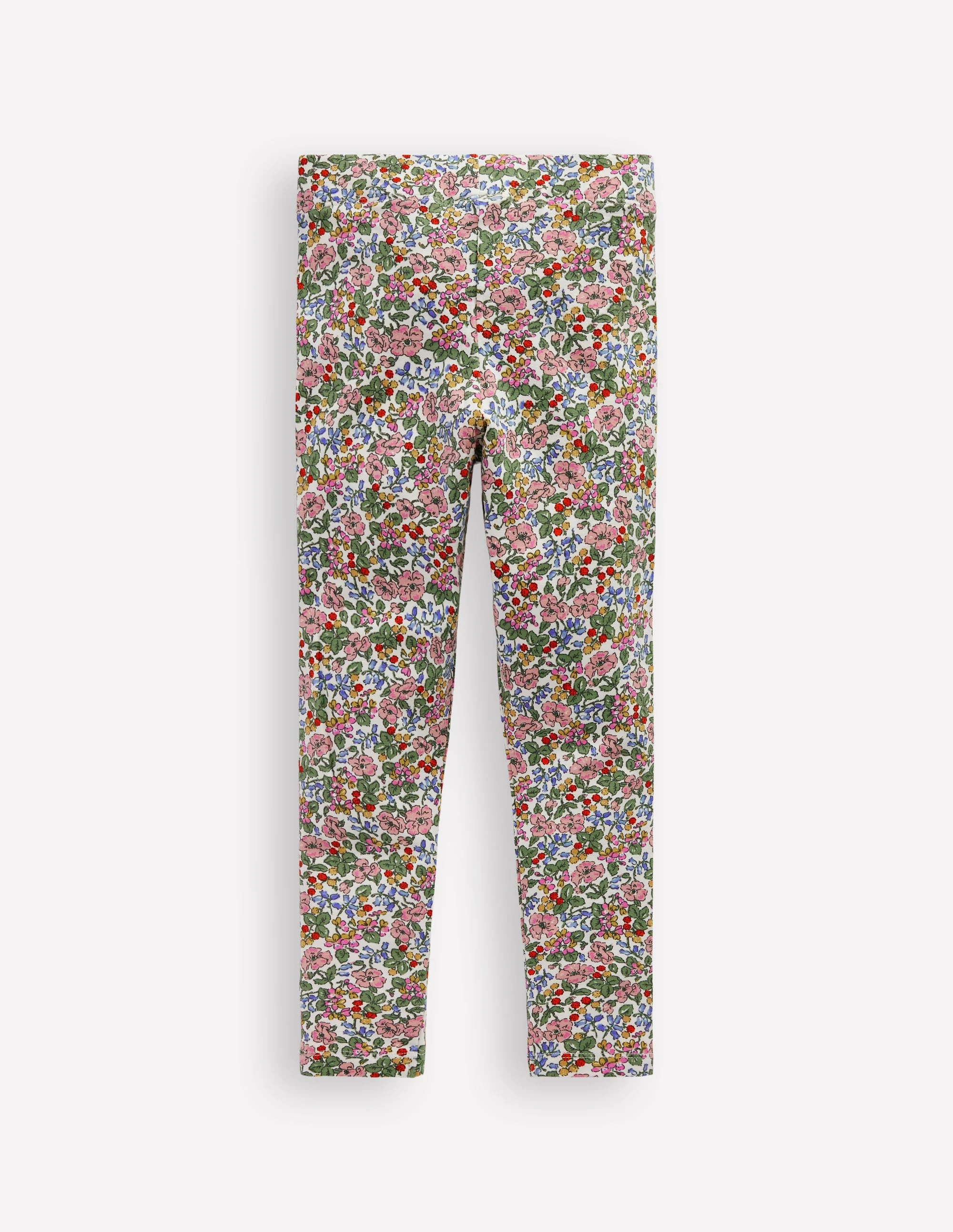 Appliqué Leggings-Soft Ivory Berry Floral - Image 2
