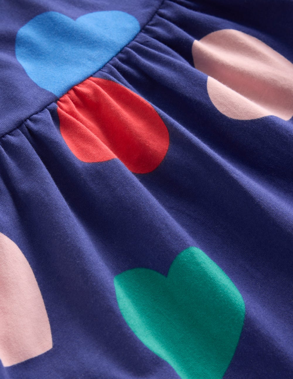 Ariel Long Sleeve Twirly Dress-Starboard Blue Hearts - Image 3