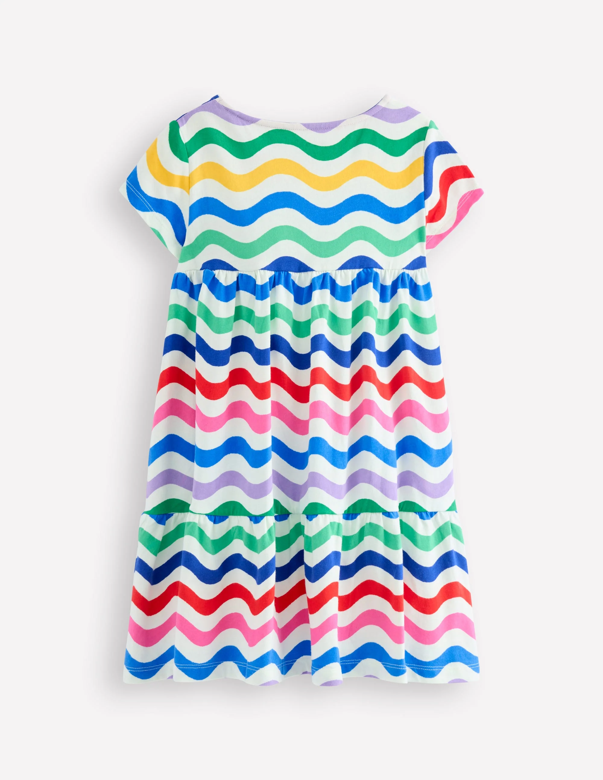 Ariel Twirly Jersey Dress-Multi Wave - Image 3