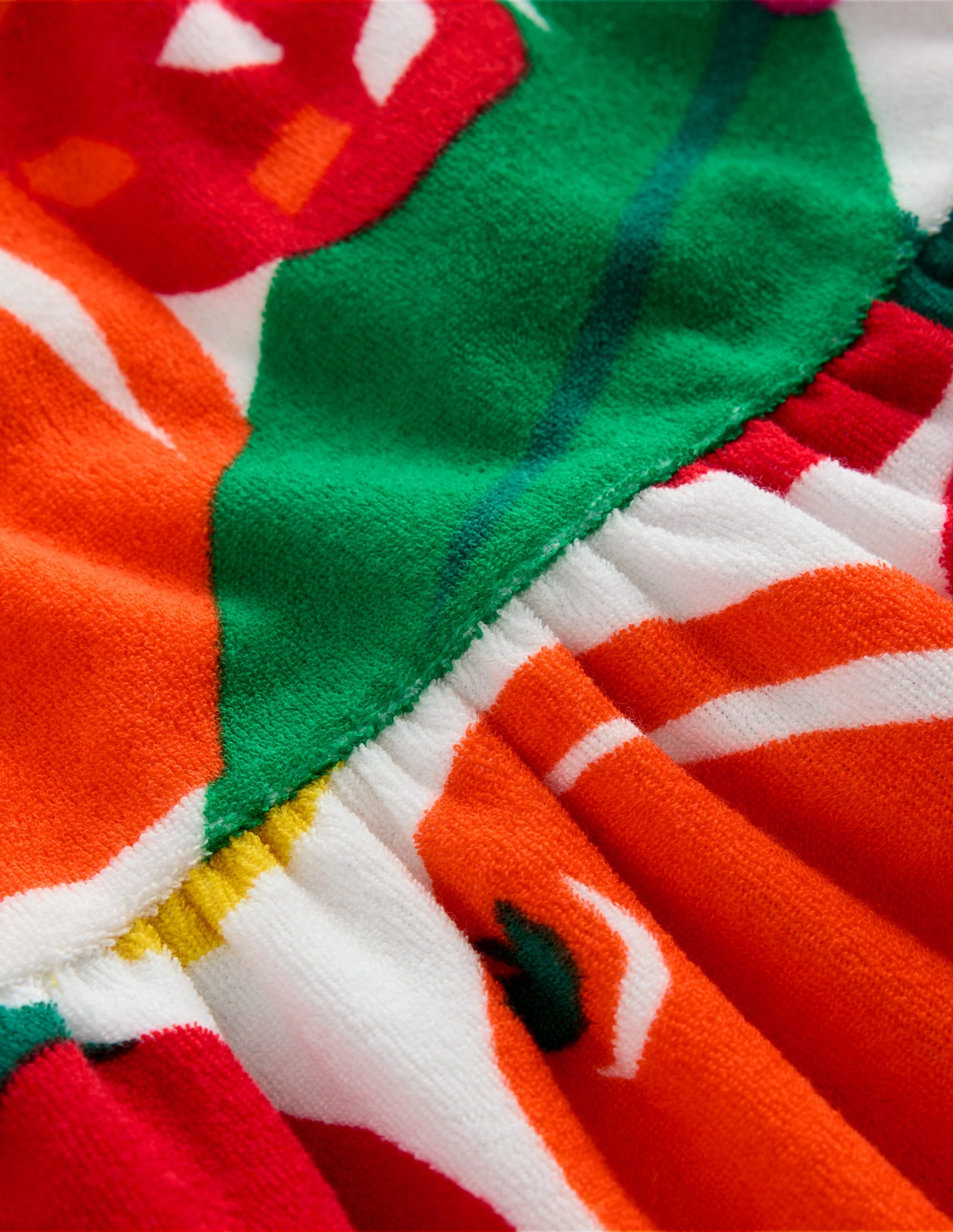Ariel Twirly Towelling Dress-Multi Giant Fruit - Image 4