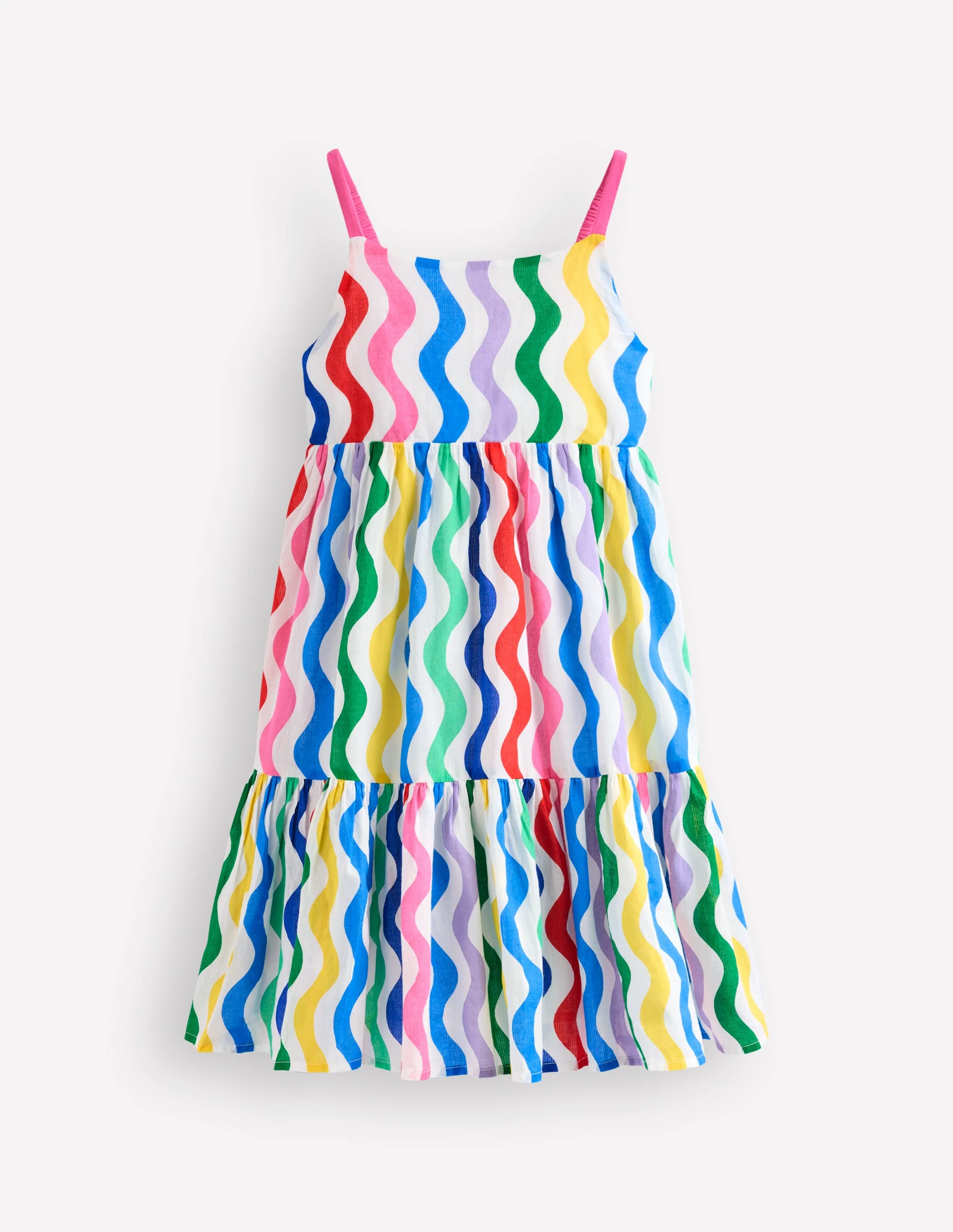 Aurelia Tiered Twirly Dress-Multi Wave - Image 2
