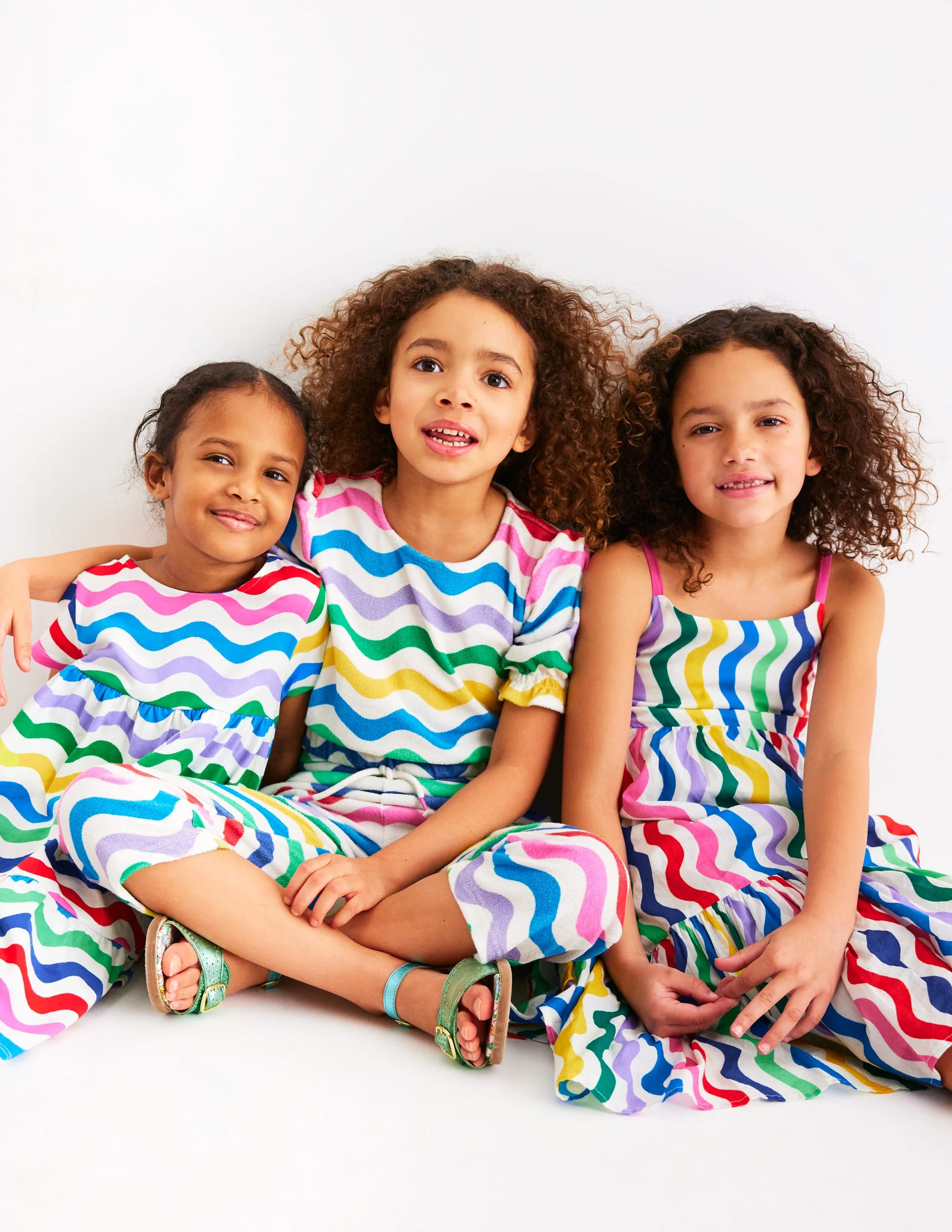 Aurelia Tiered Twirly Dress-Multi Wave - Image 6