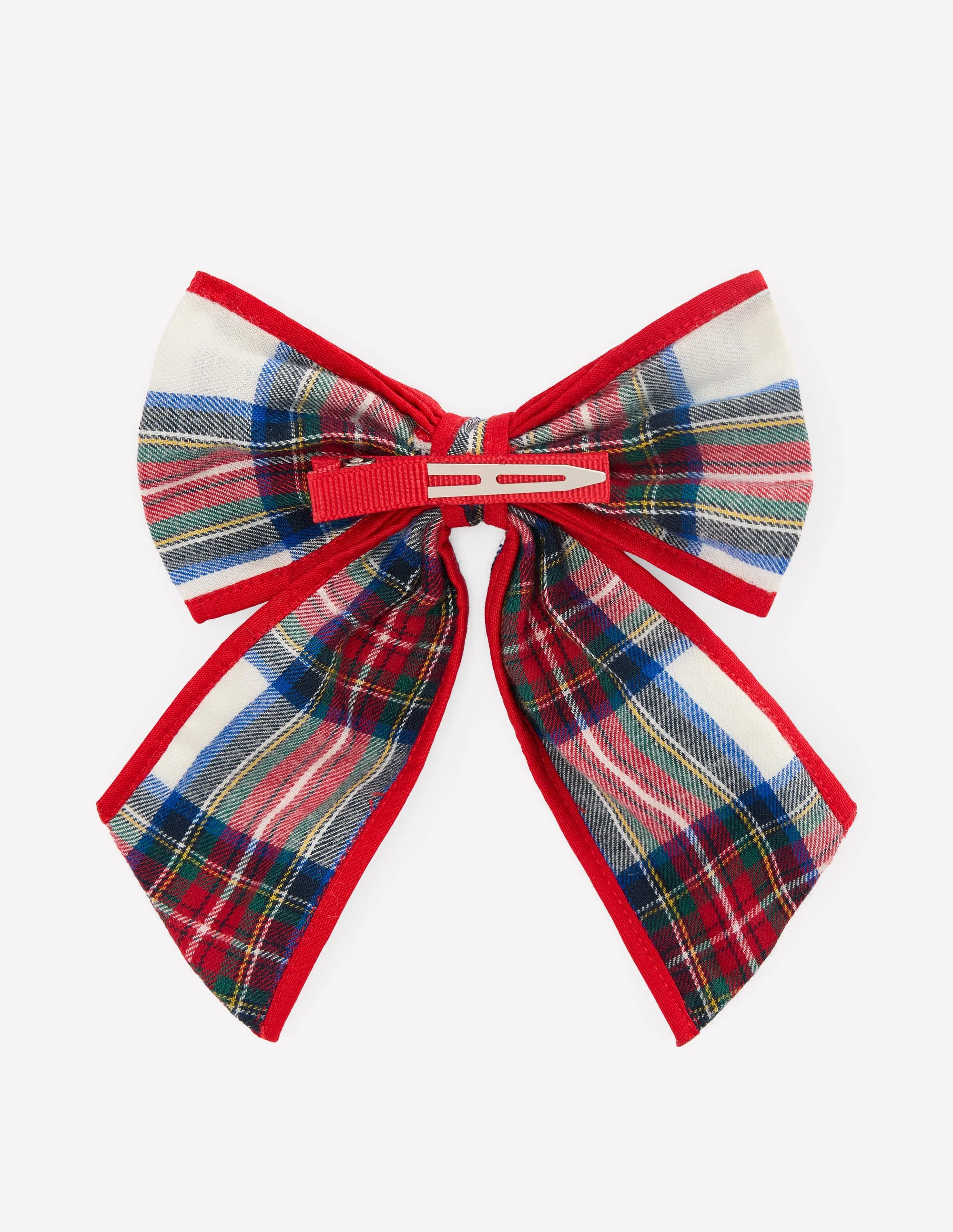 Big Bow Clip-Ivory Check - Image 3