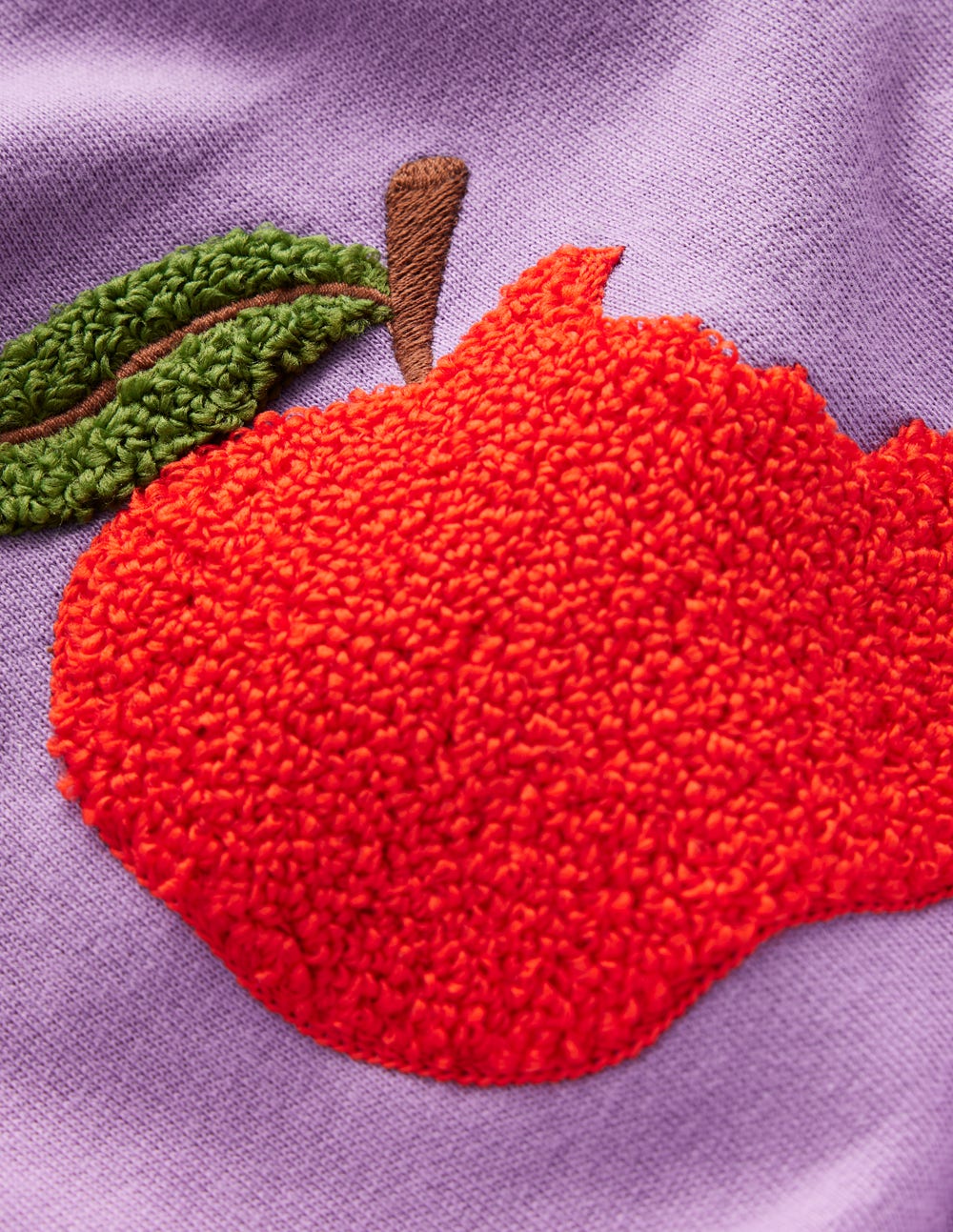 Bobbie Appliqué Joggers-Aster Purple Apples - Image 3