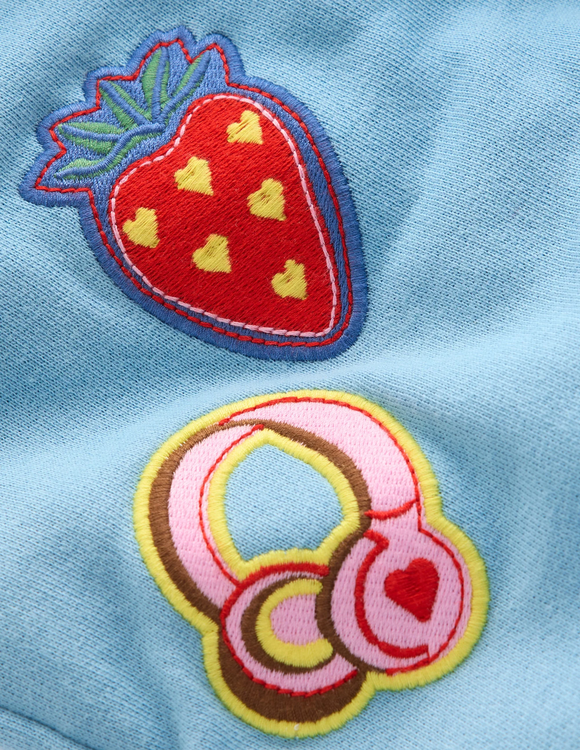 Bobbie Appliqué Joggers-Glacier Lake Badges - Image 3
