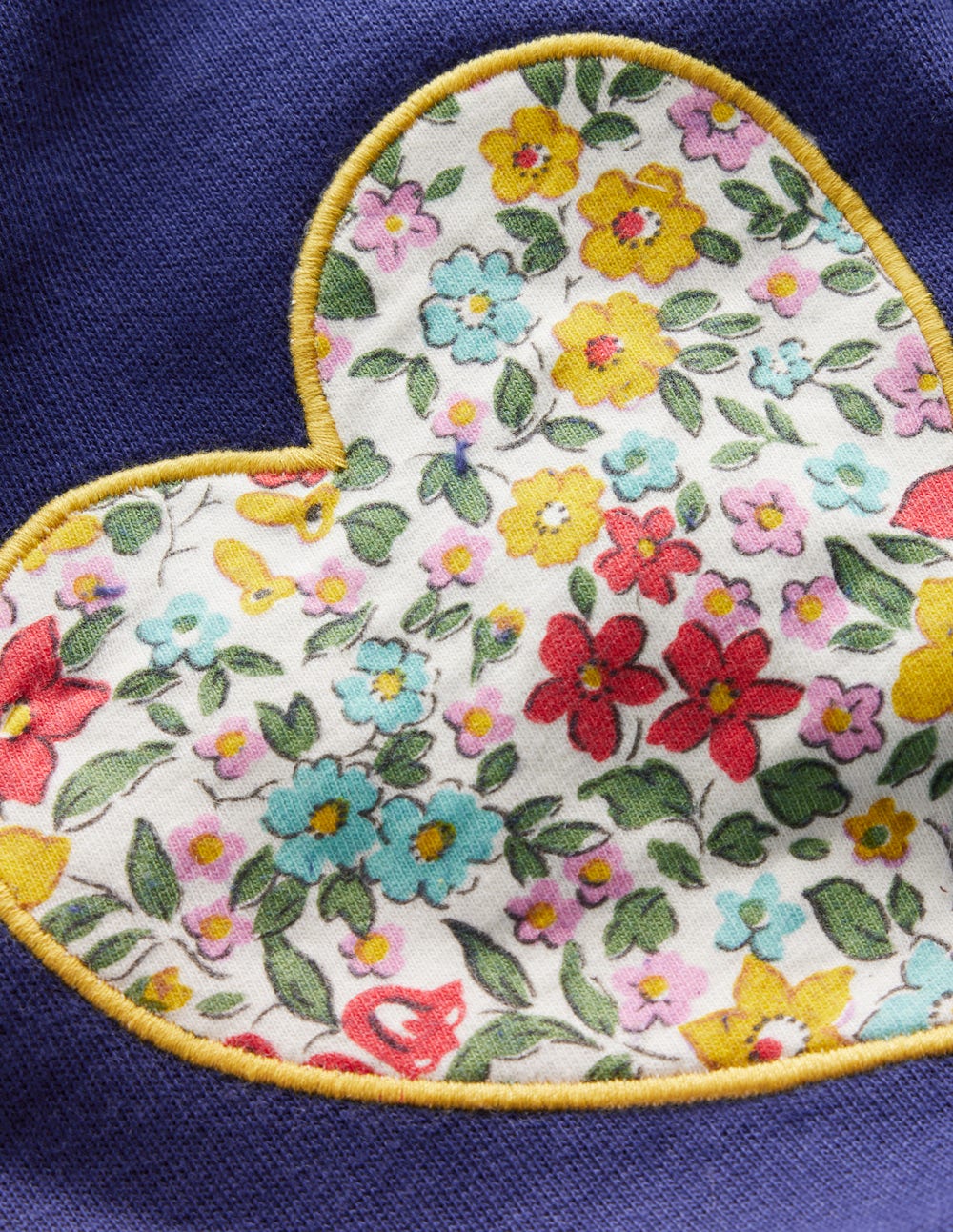 Bobbie Appliqué Joggers-Starboard Blue Hearts - Image 3