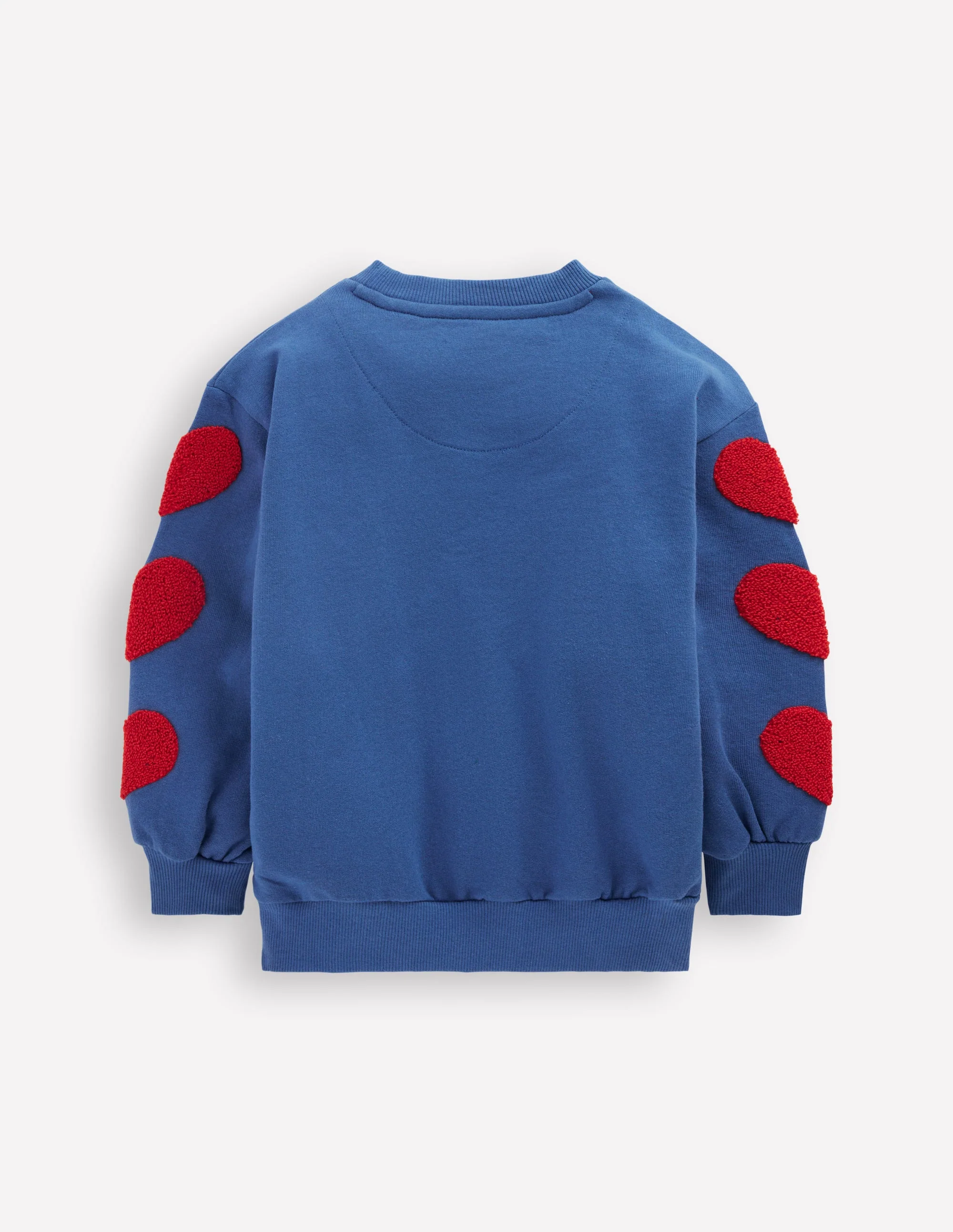 Bobbie Appliqué Sweatshirt-Bluejay Hearts - Image 5