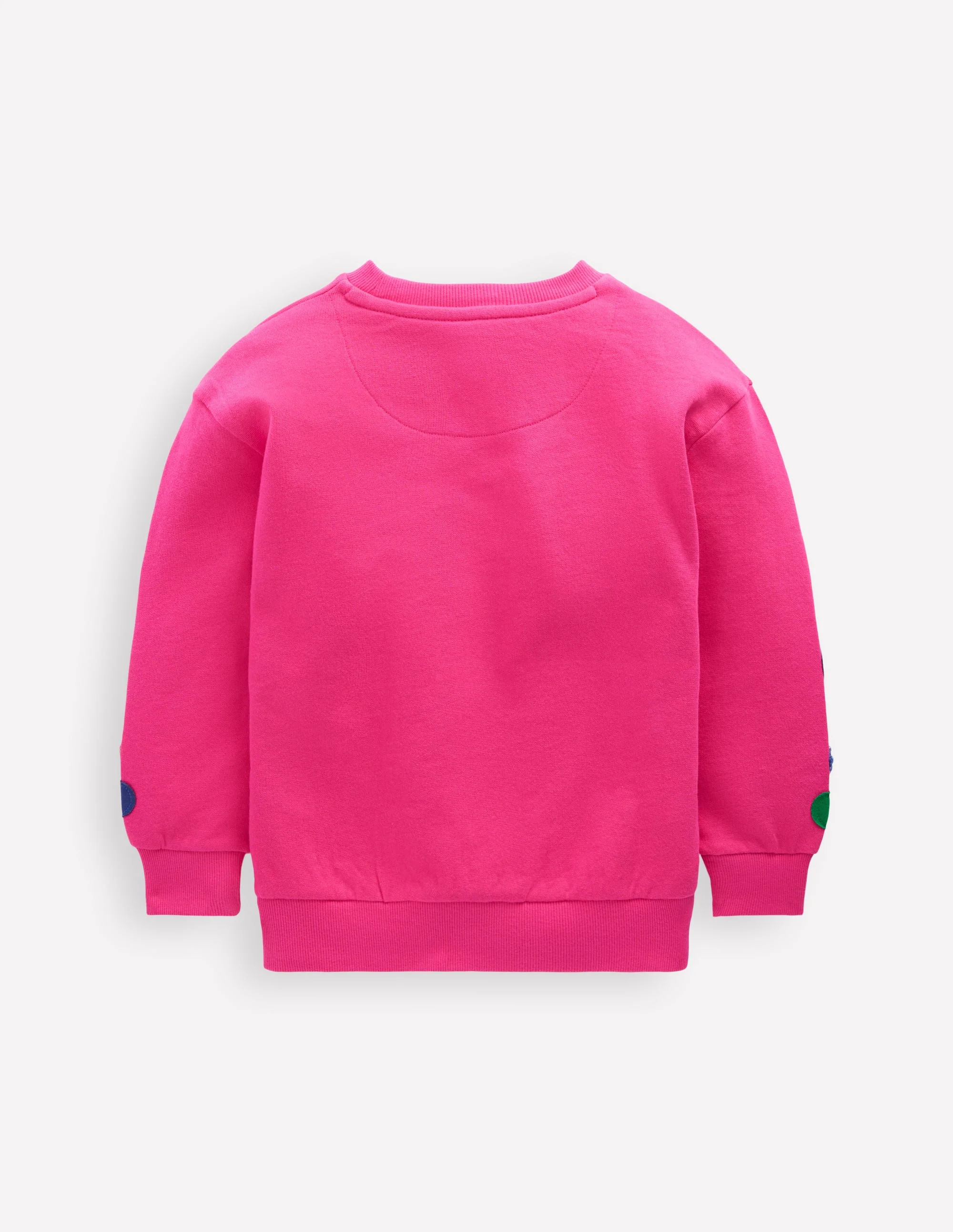 Bobbie Appliqué Sweatshirt-Raspberry Pink Flowers - Image 2