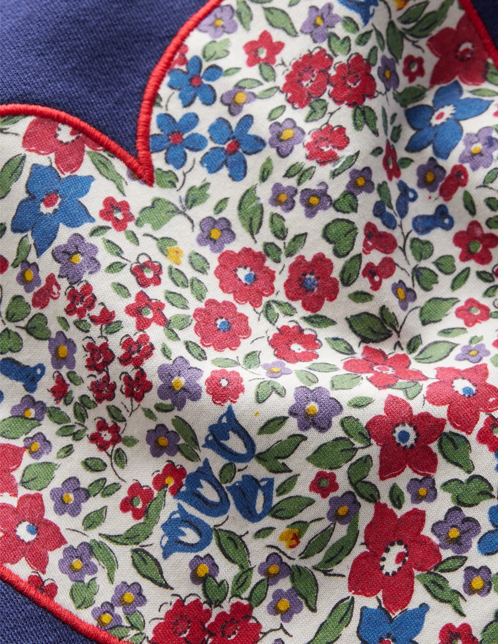 Bobbie Appliqué Sweatshirt-Starboard Blue Hearts - Image 3