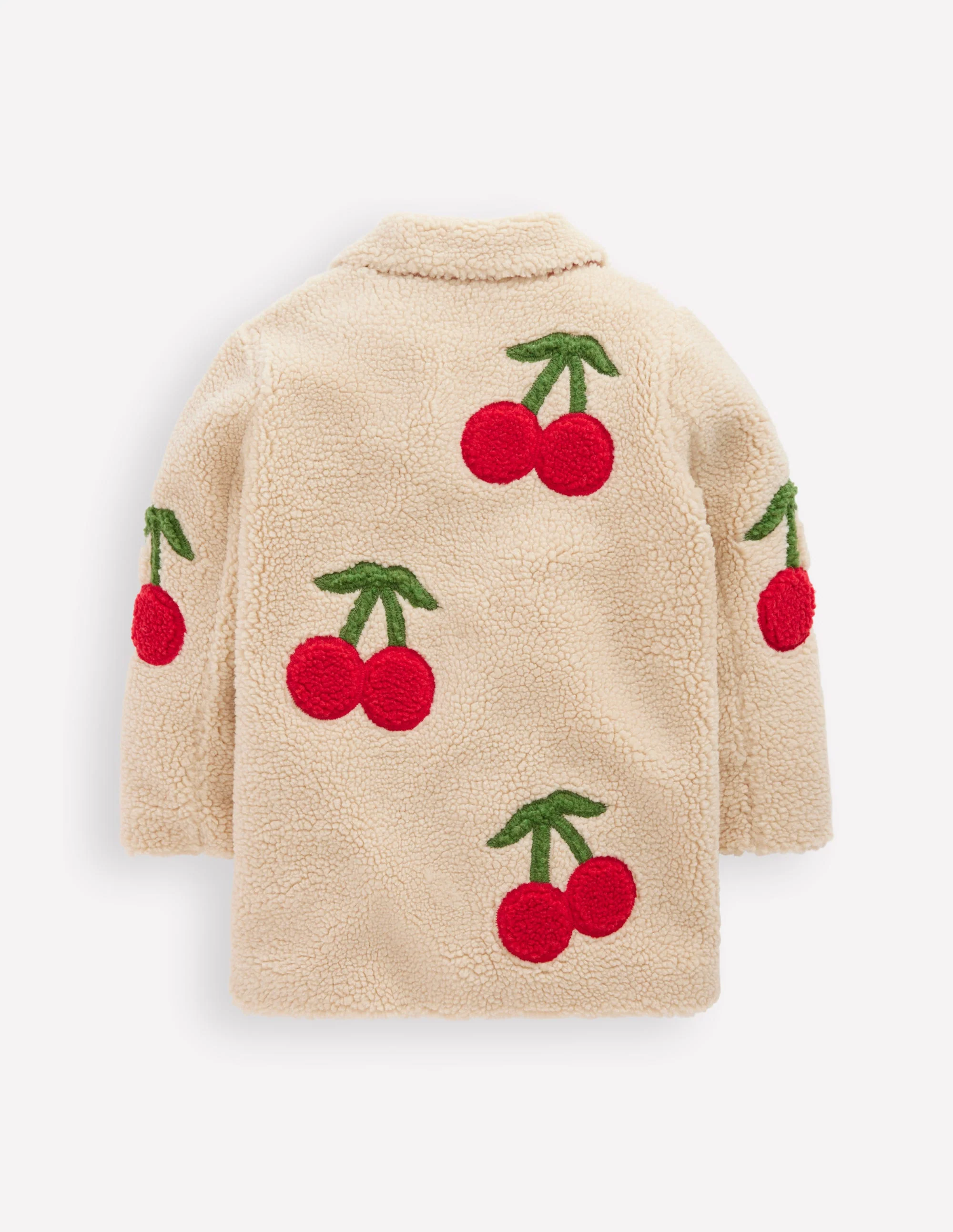Borg Interest Jacket-Cherry Applique - Image 2