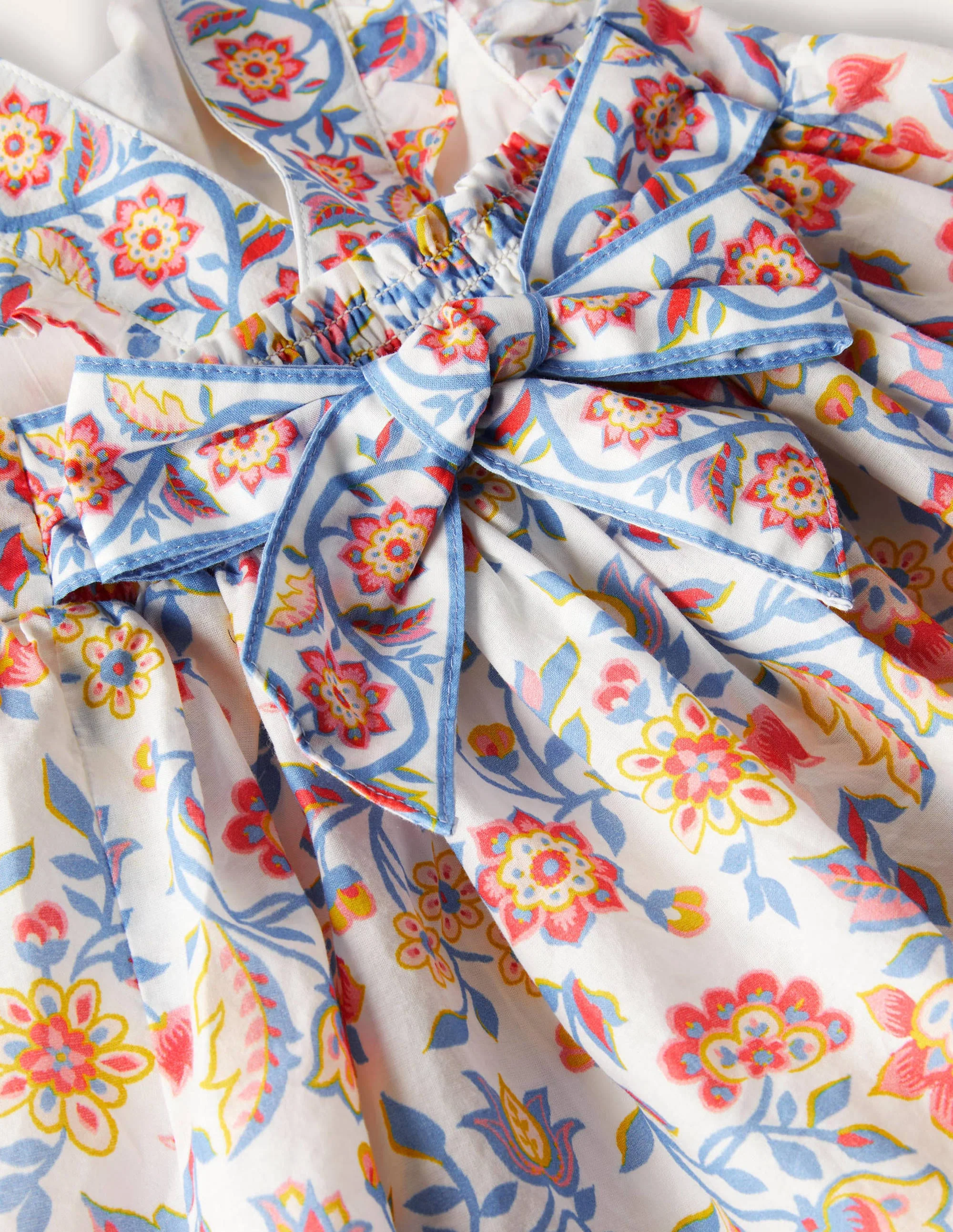 Bow Back Dress-Ivory Paisley - Image 3