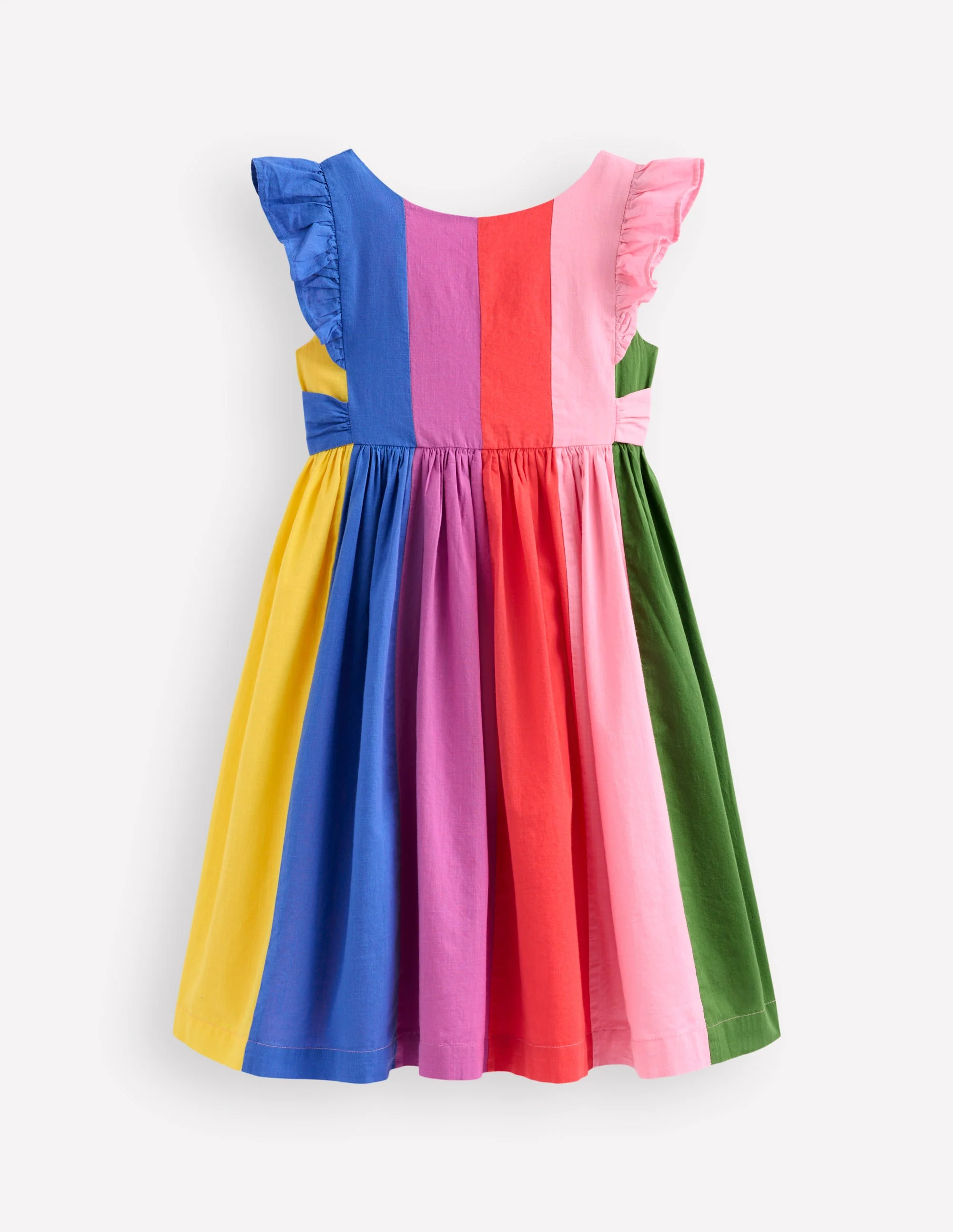 Bow Back Midi Dress-Multi Rainbow - Image 2