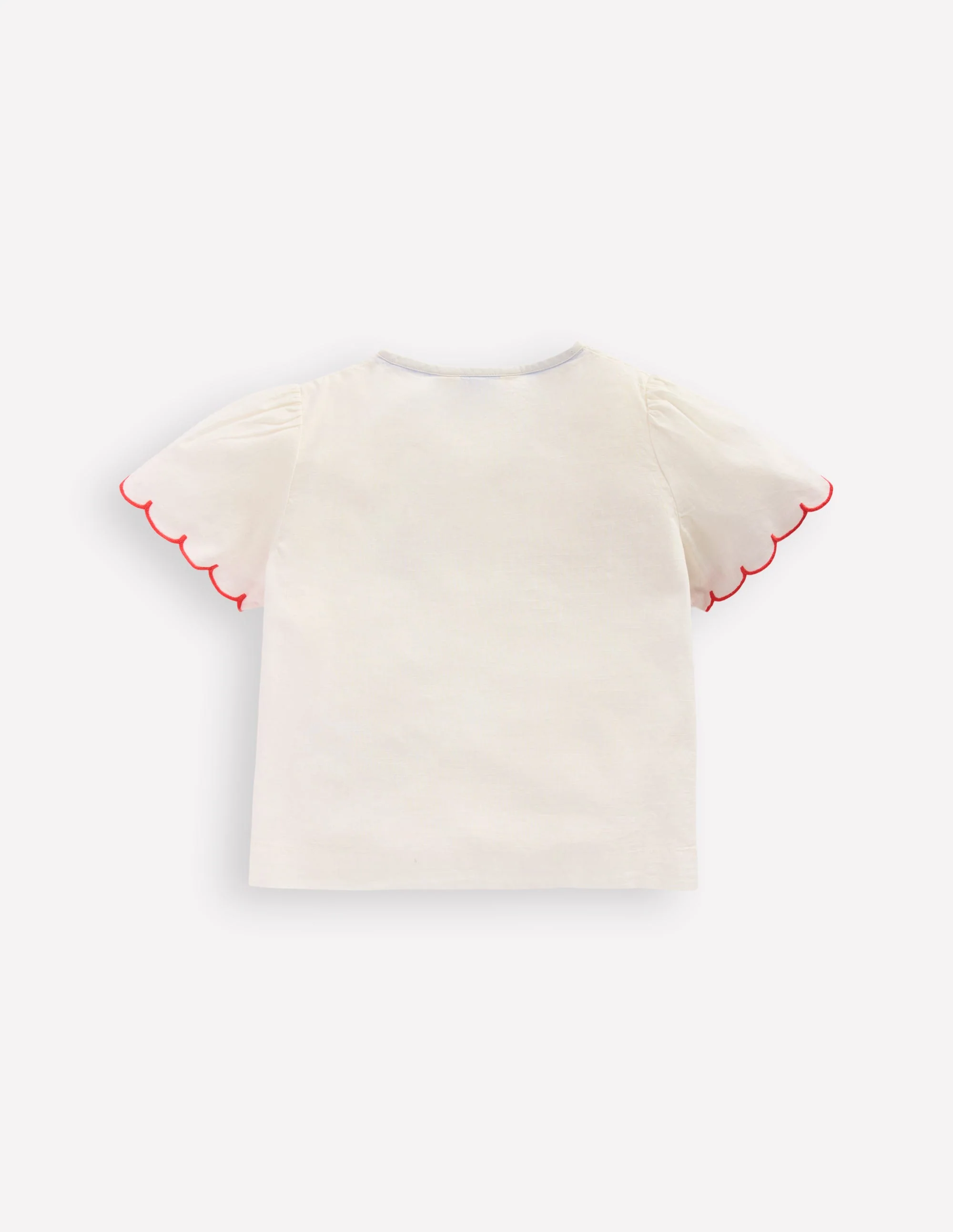 Button-through Blouse-Soft Ivory Embroidery - Image 3