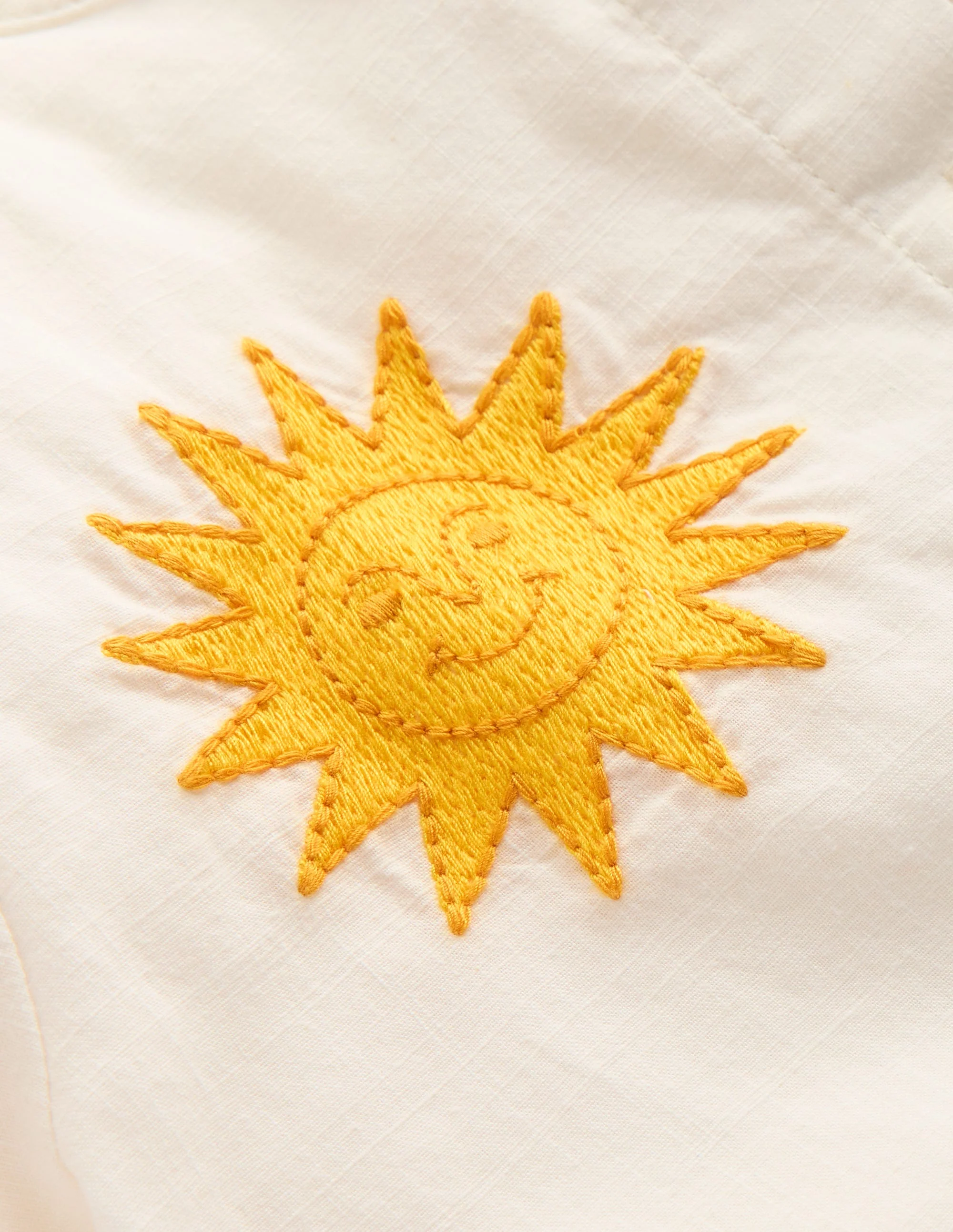 Button-through Blouse-Soft Ivory Embroidery - Image 4