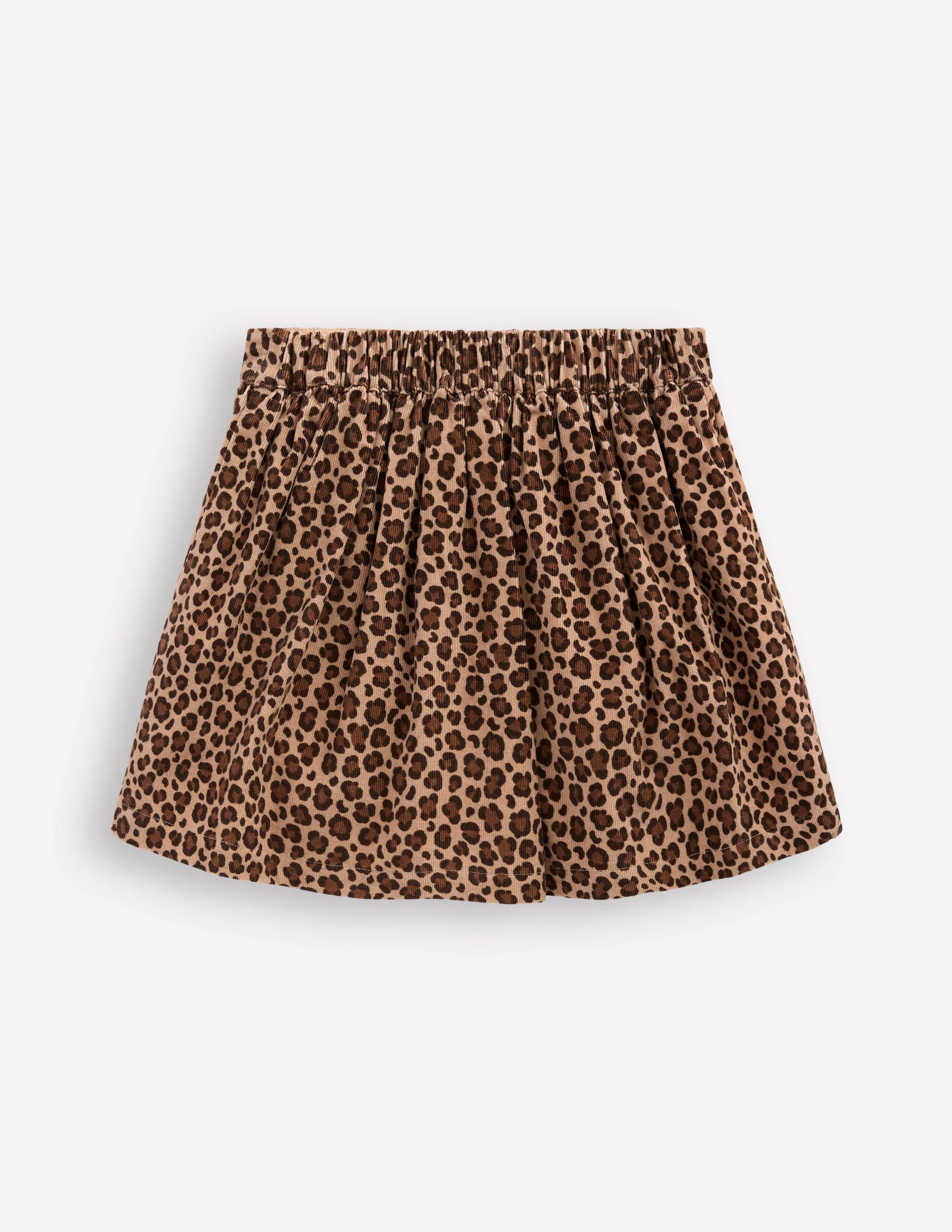 Button-through Mini Skirt-Leopard Print - Image 2