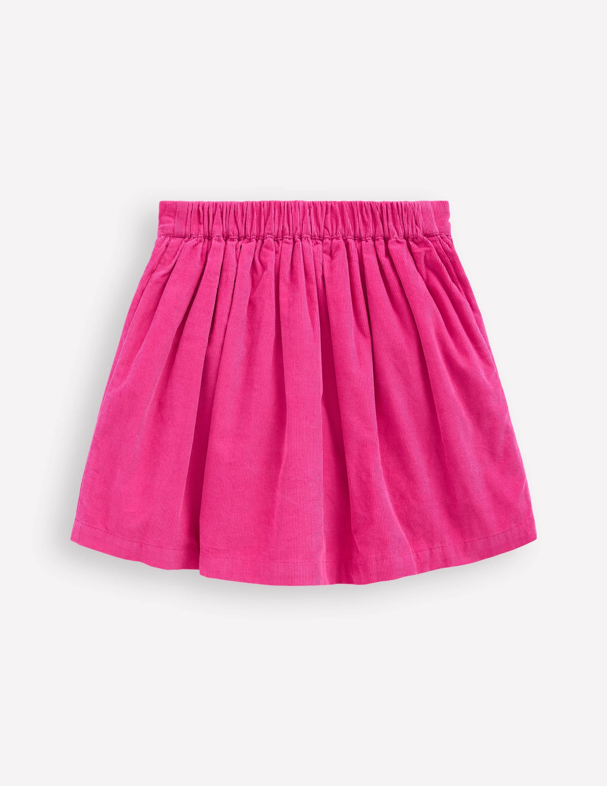 Button-through Mini Skirt-Raspberry Pink - Image 2