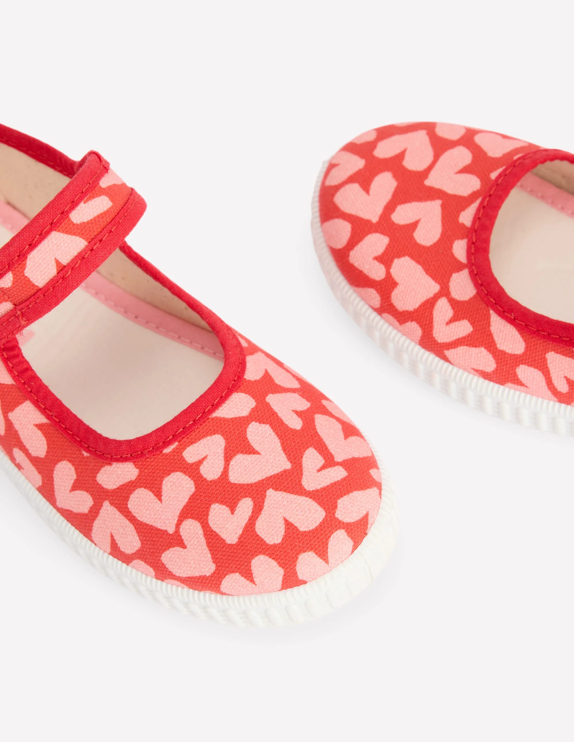 Canvas Mary Janes-Hearts - Image 3
