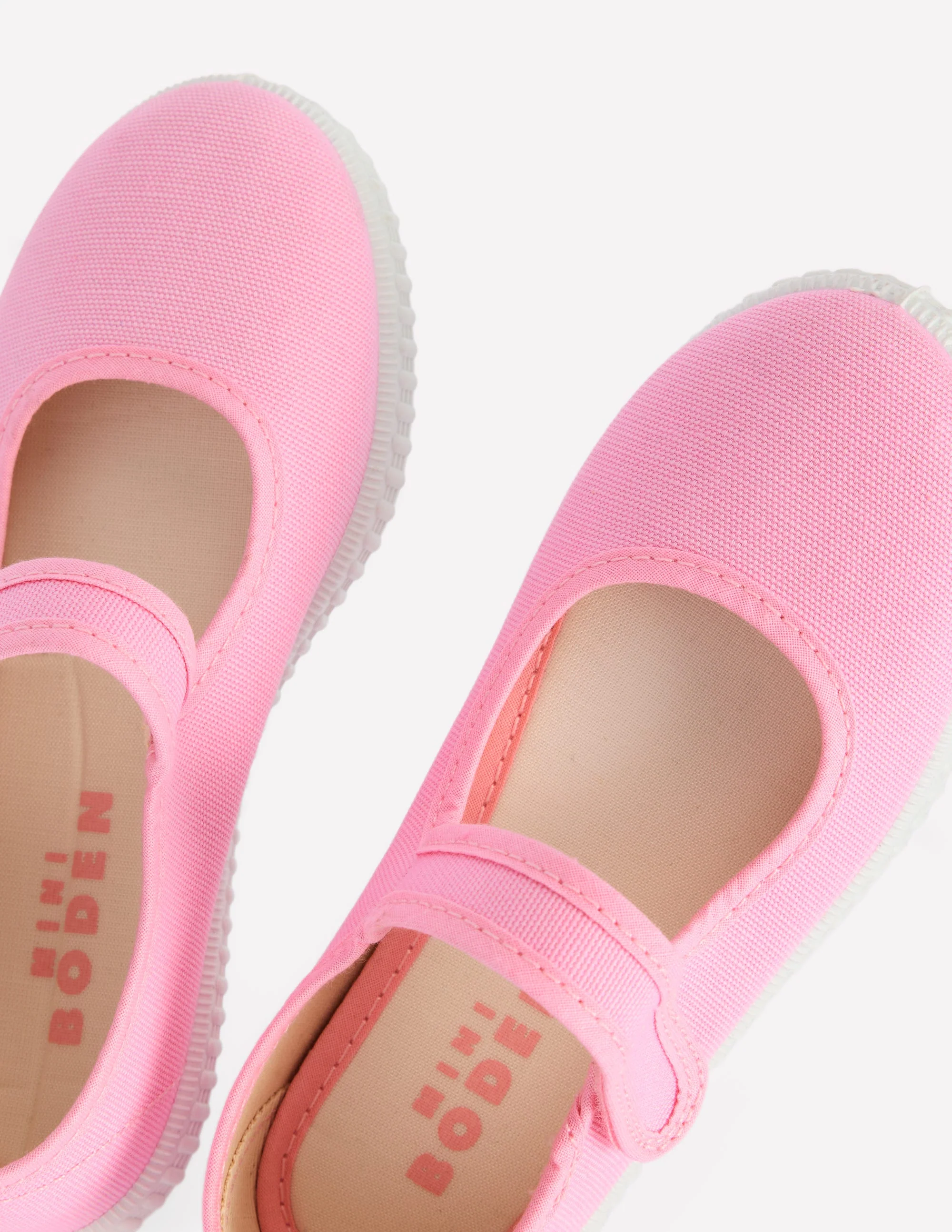 Canvas Mary Janes-Pink - Image 3