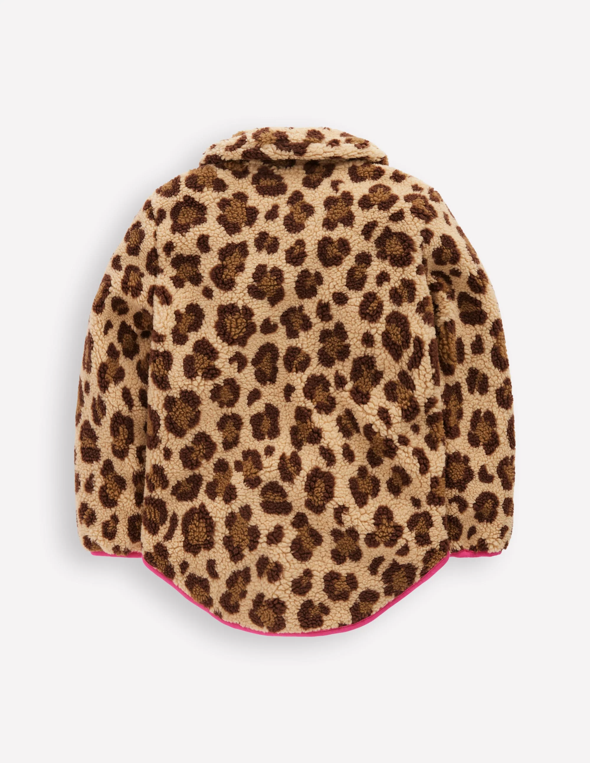 Collared Borg Zip Through-Leopard - Image 2