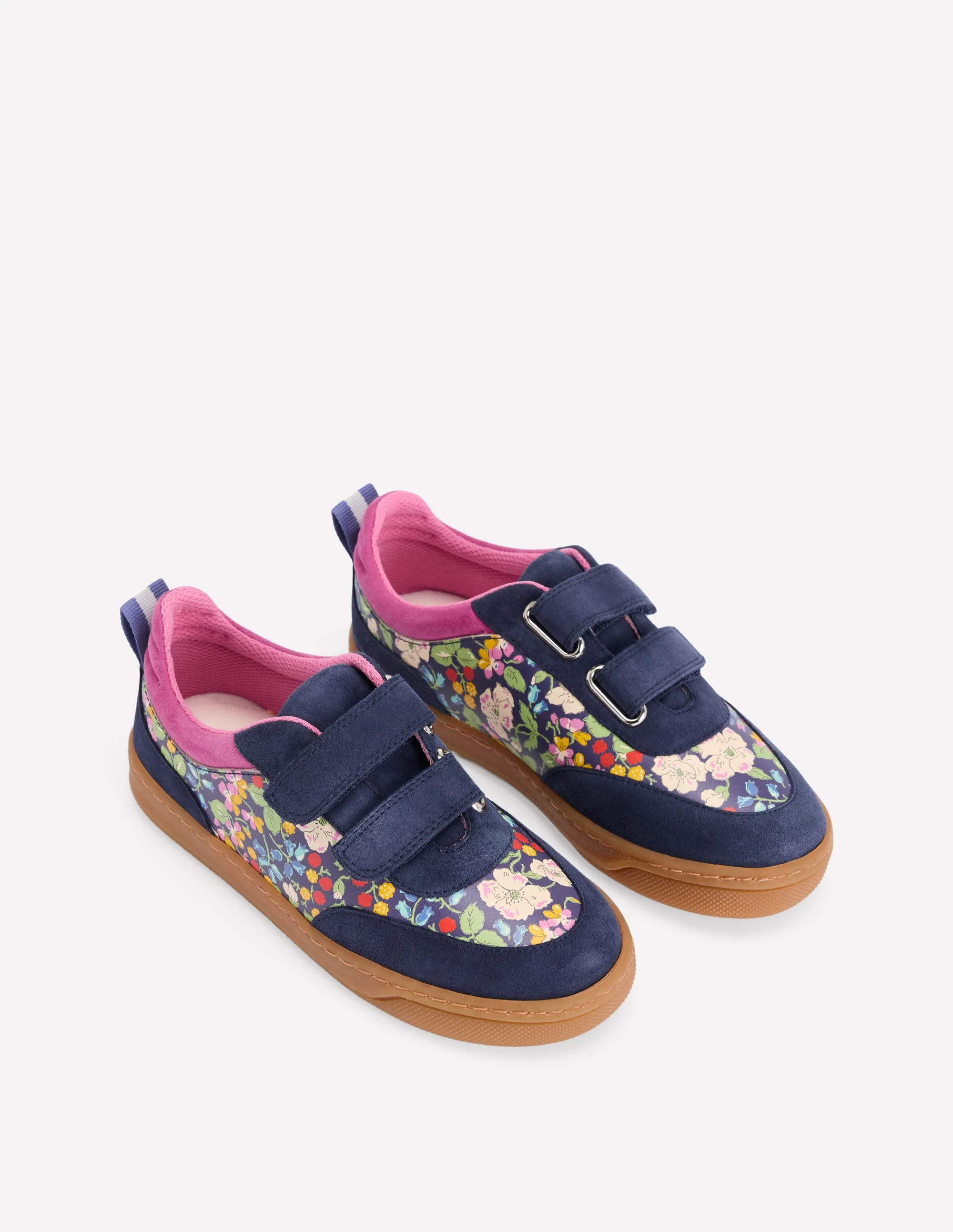 Colourblock Low Tops-Floral - Image 2