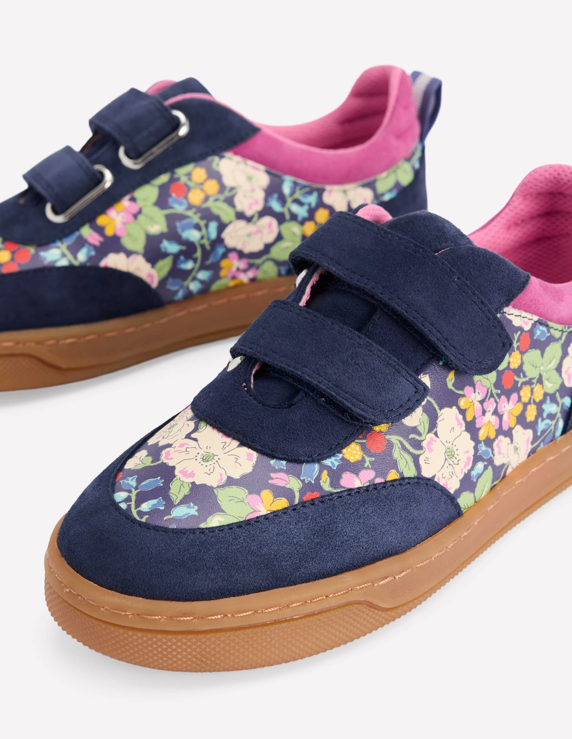 Colourblock Low Tops-Floral - Image 3