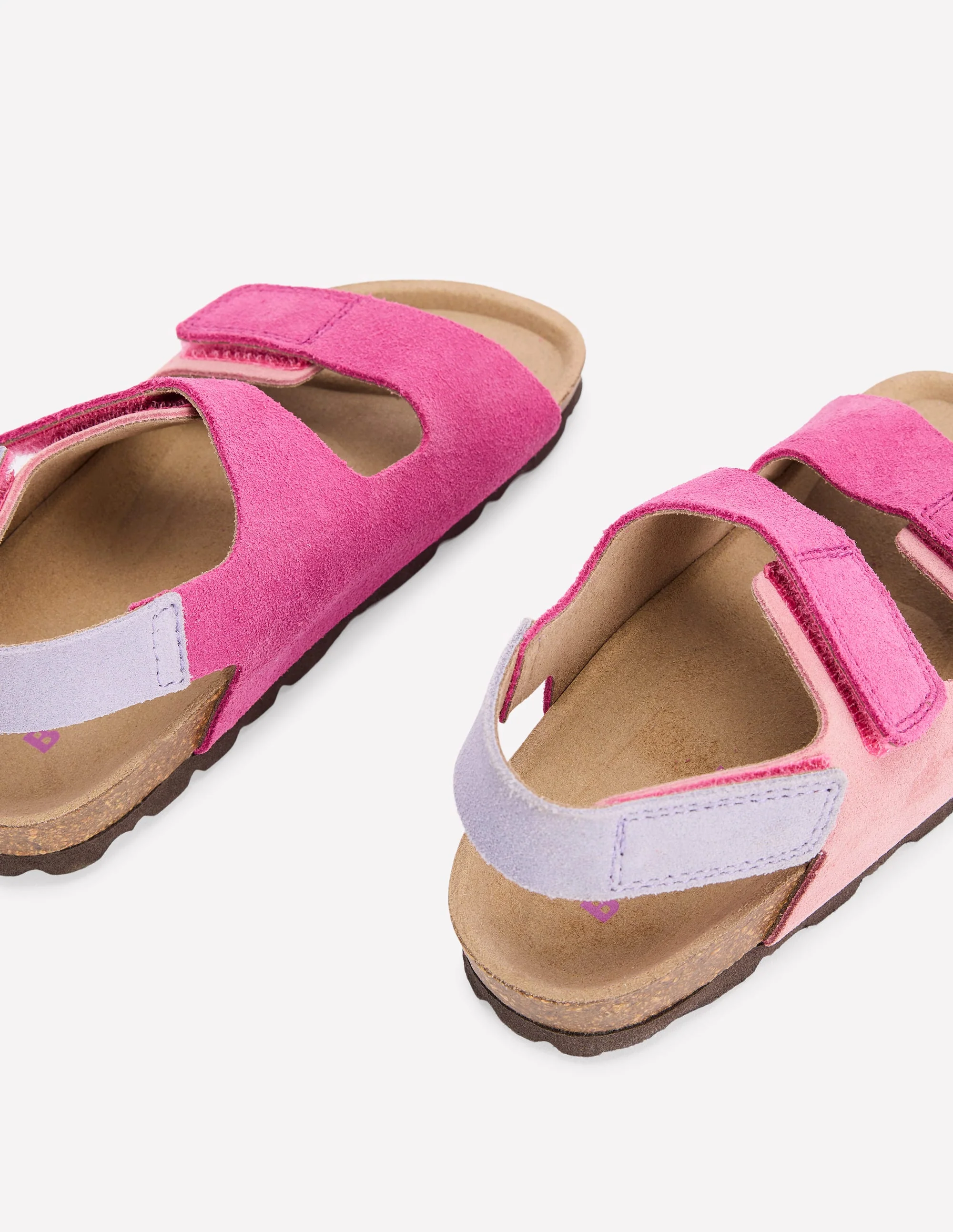 Colourblock Sandals-Pink Colourblock - Image 3