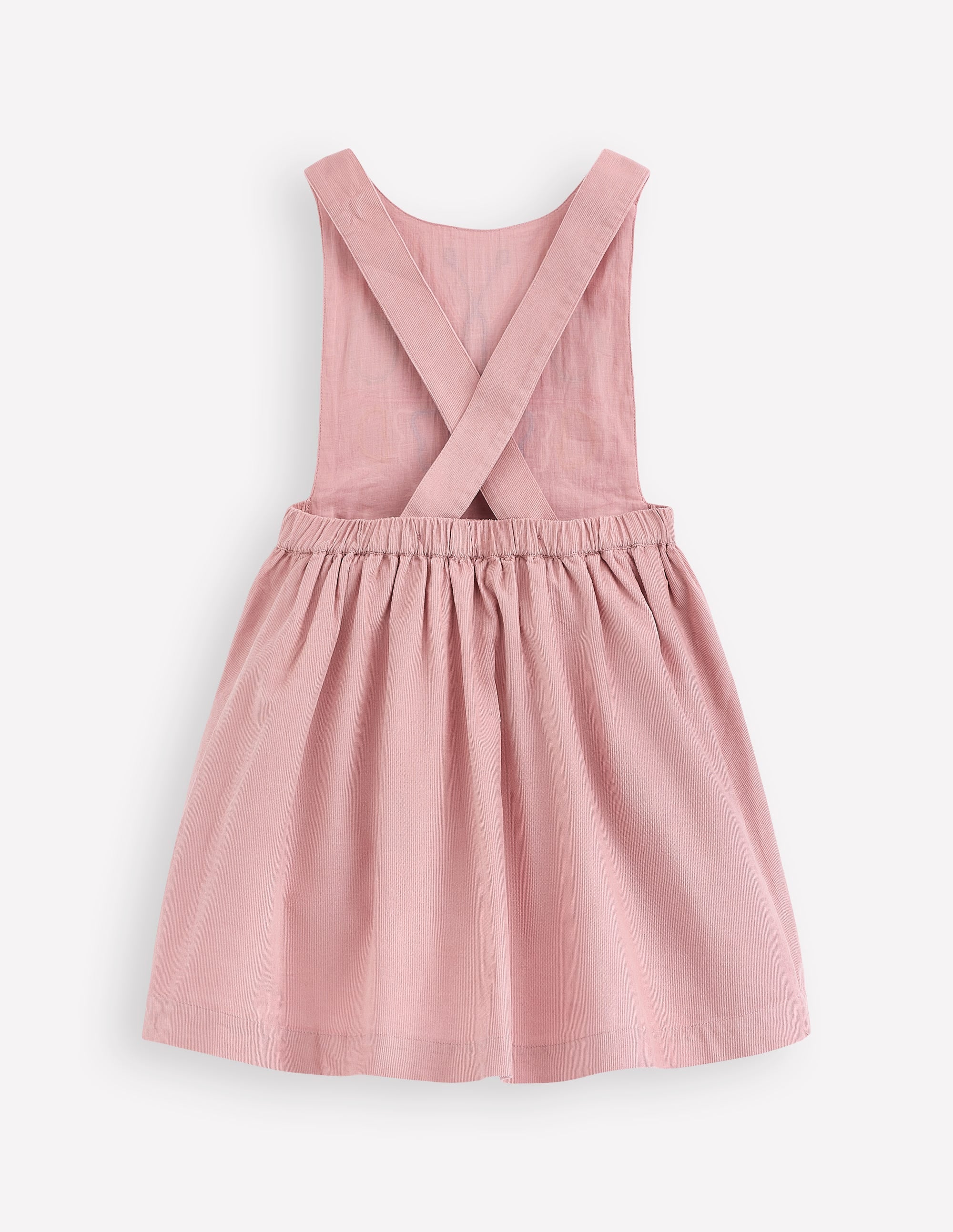 Cord Appliqué Pinafore Dress-Formica Pink Butterfly - Image 2