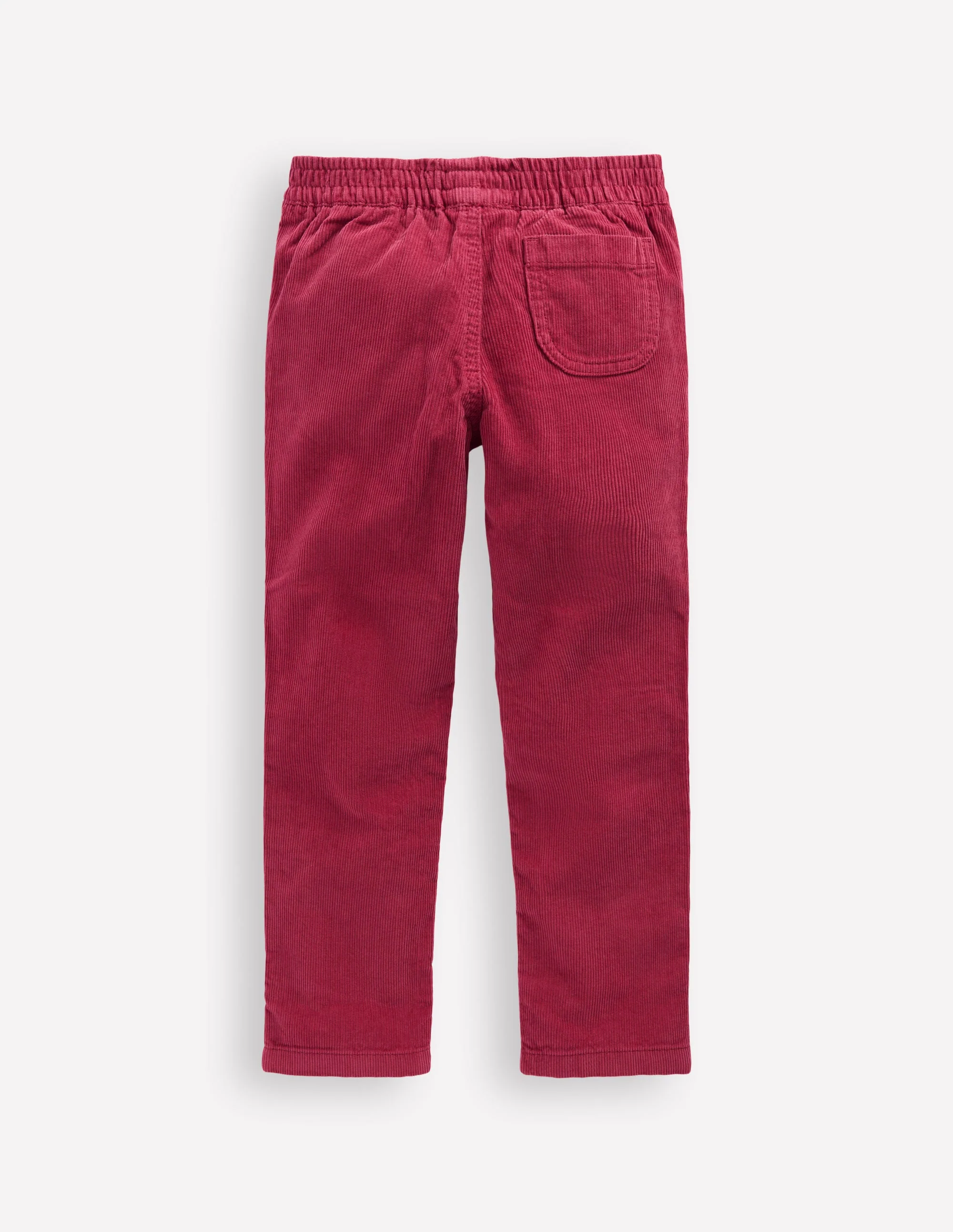Cord Pull-On Trousers-Red Bud - Image 2