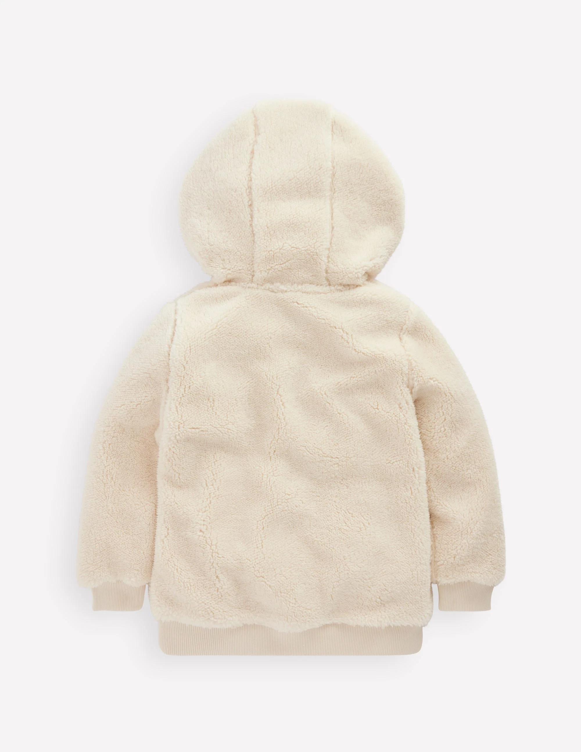 Cosy Fleece Half-Zip Hoodie-Oatmeal - Image 2