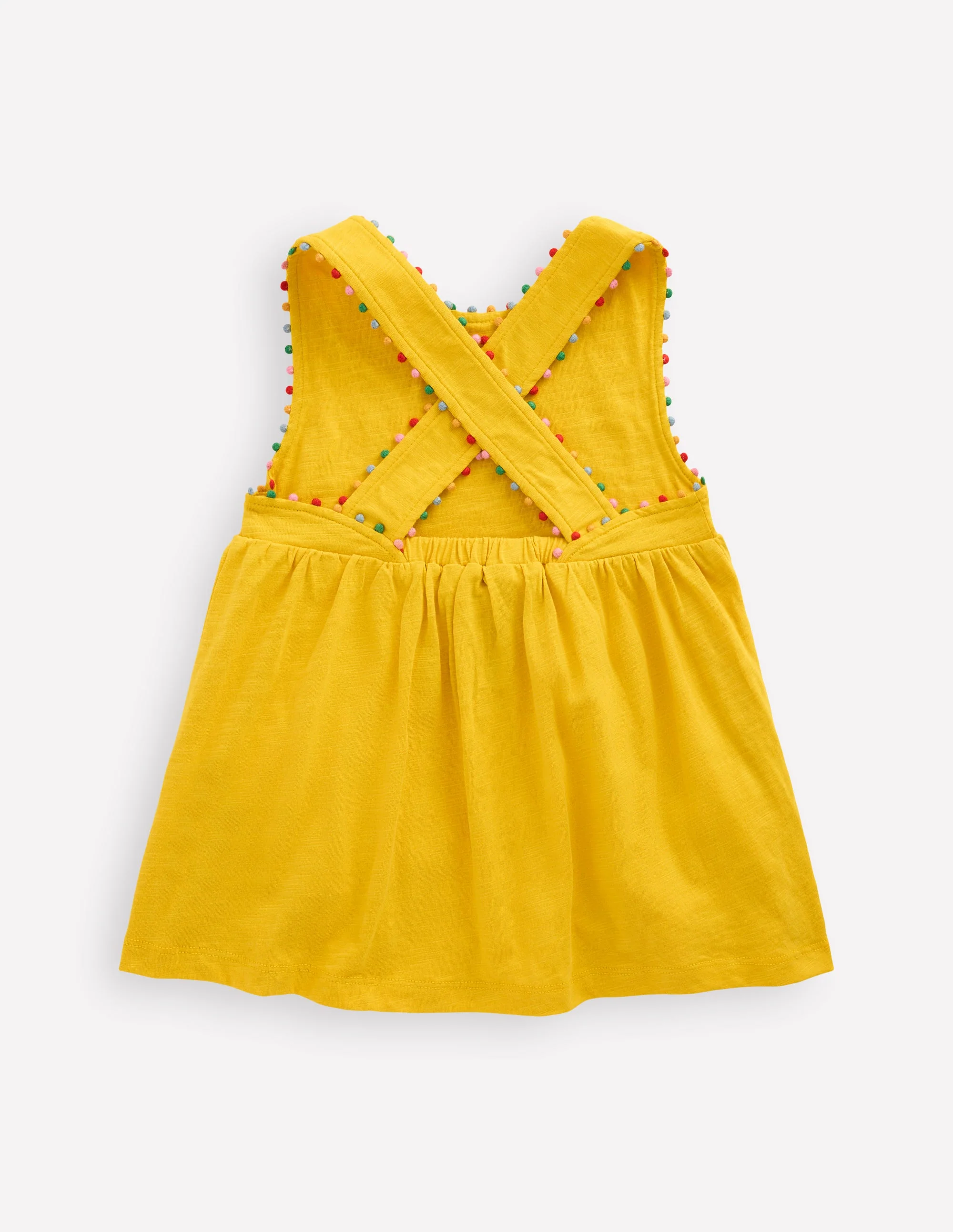 Cross-back Pom Vest-Pineapple Yellow - Image 2