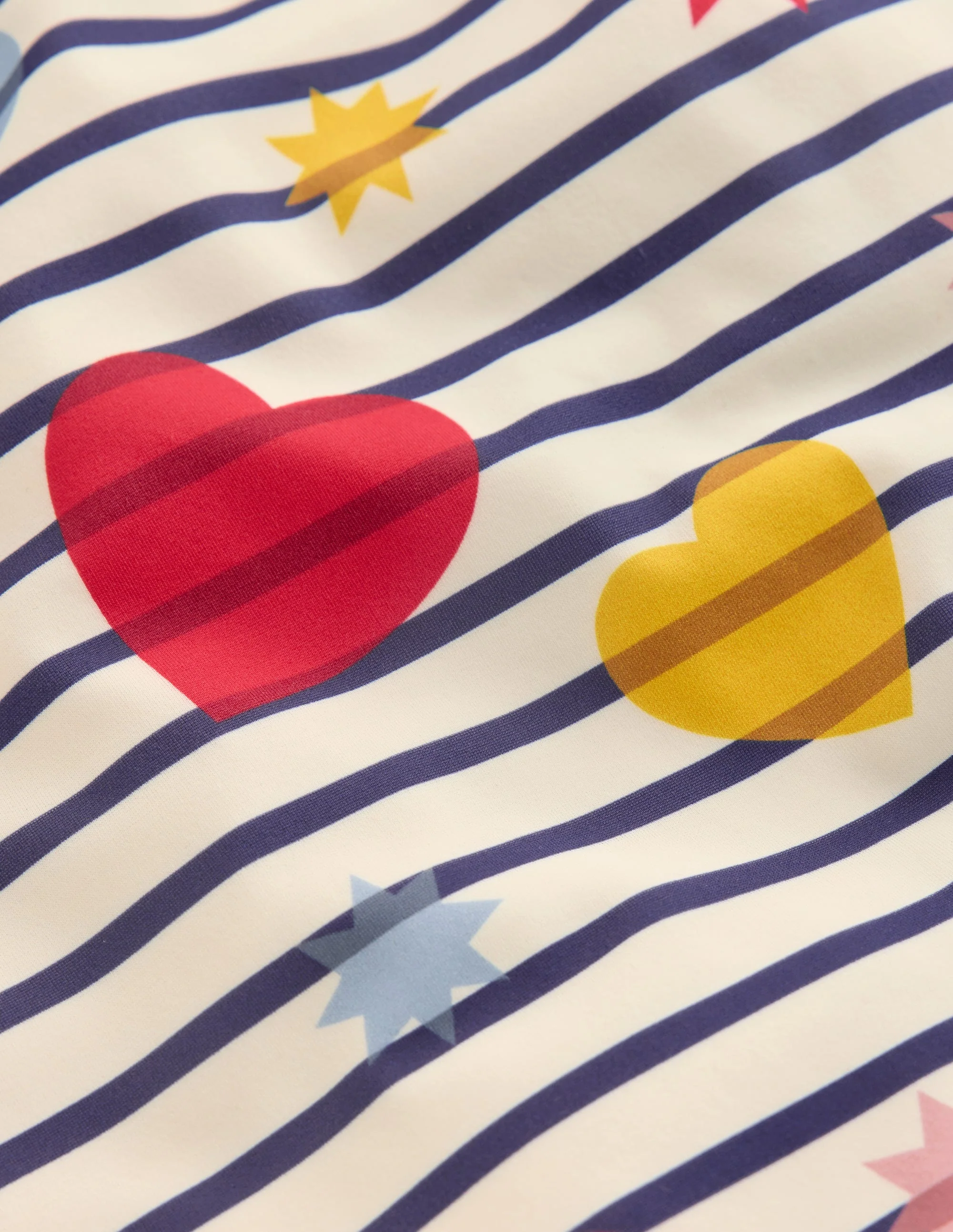 Cross-Back Printed Swimsuit-Multi Celestial Stripe - Image 3