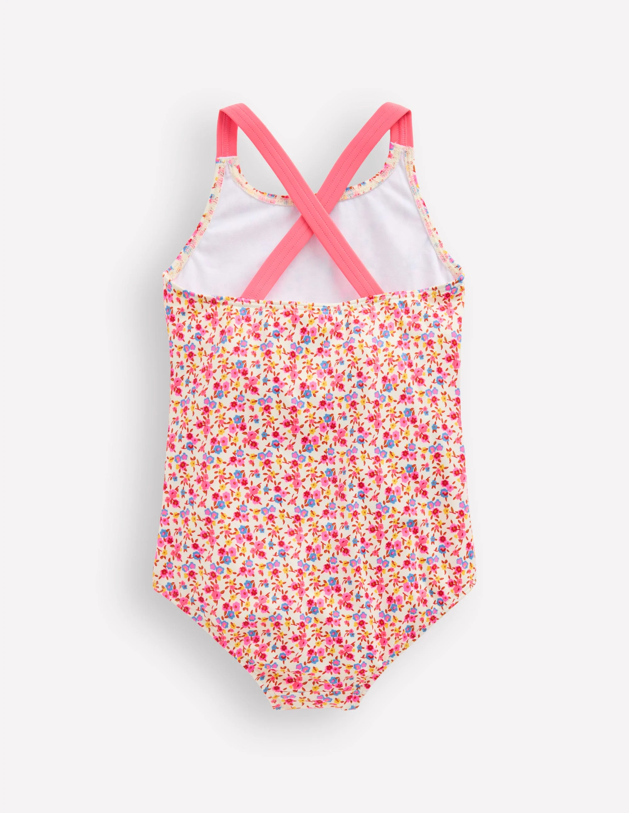 Cross-Back Printed Swimsuit-Papyrus Ditsy Floral - Image 2