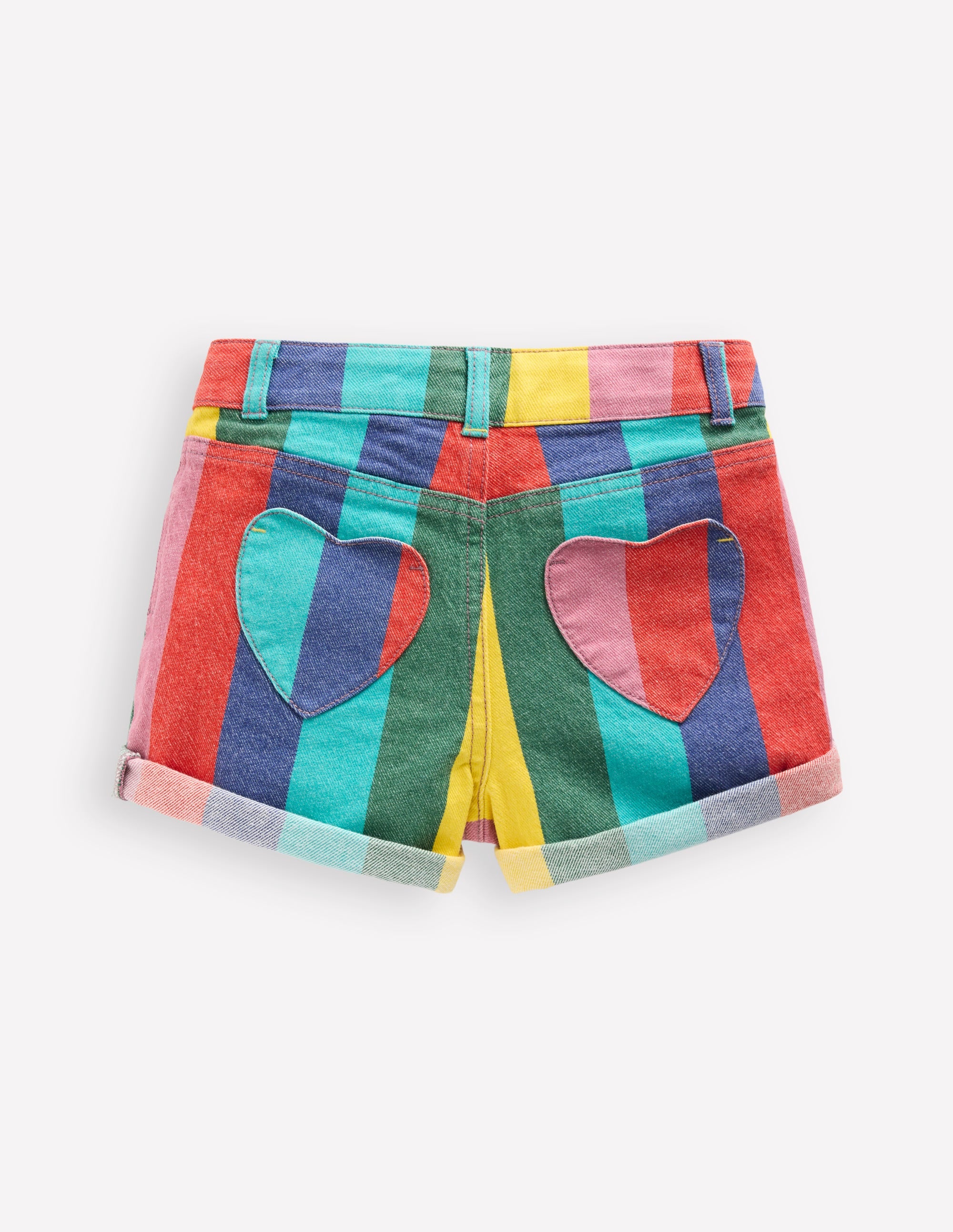 Denim Shorts-Multi Stripe - Image 2
