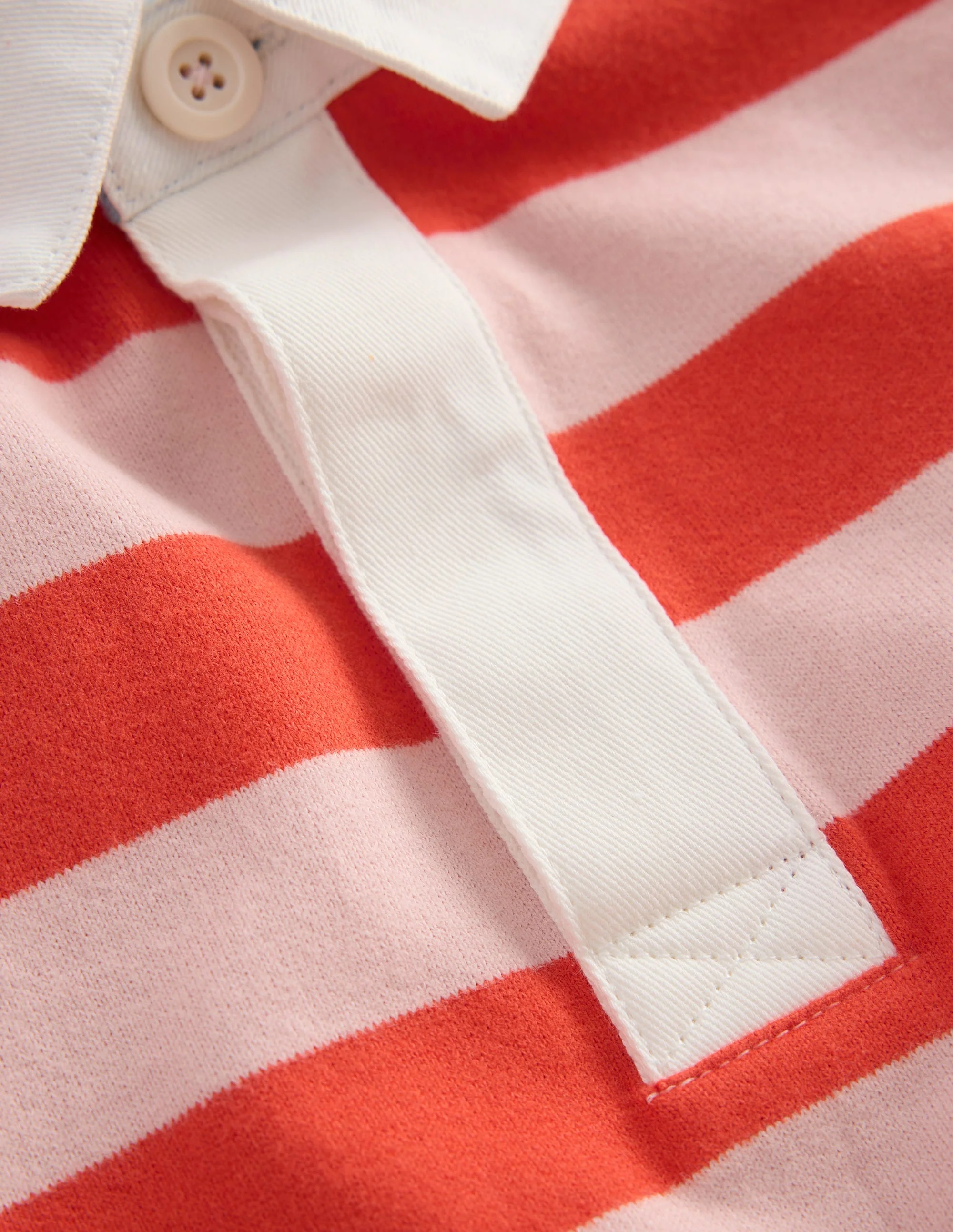 Drop Shoulder Rugby Top-Fiesta/Lotus Stripe - Image 3