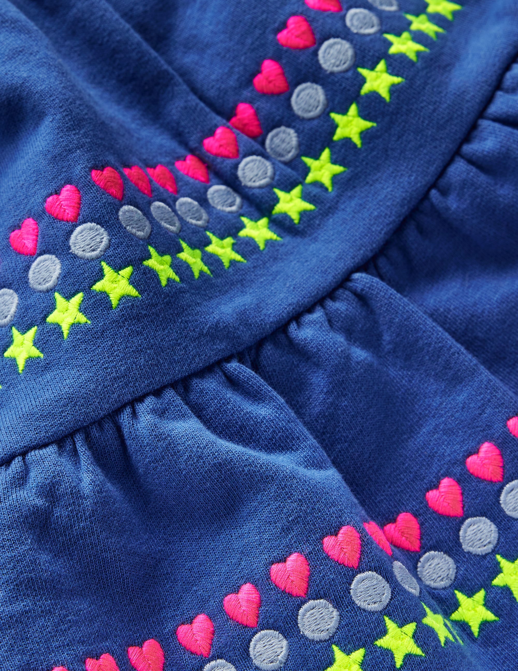 Drop Waist Sweatshirt Dress-Bluejay Embroidery - Image 5