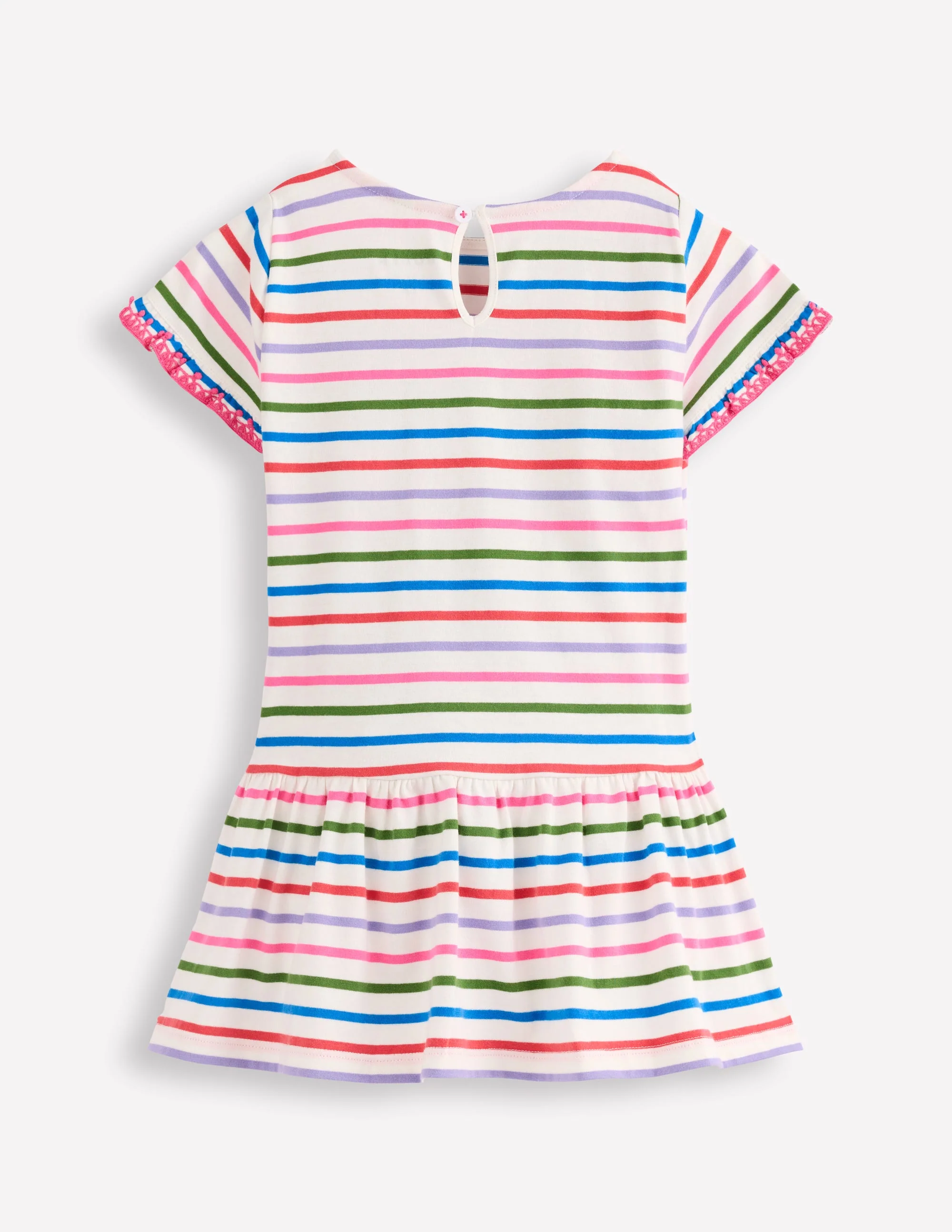 Dropped Sleeve Tunic-Multi Stripe - Image 2