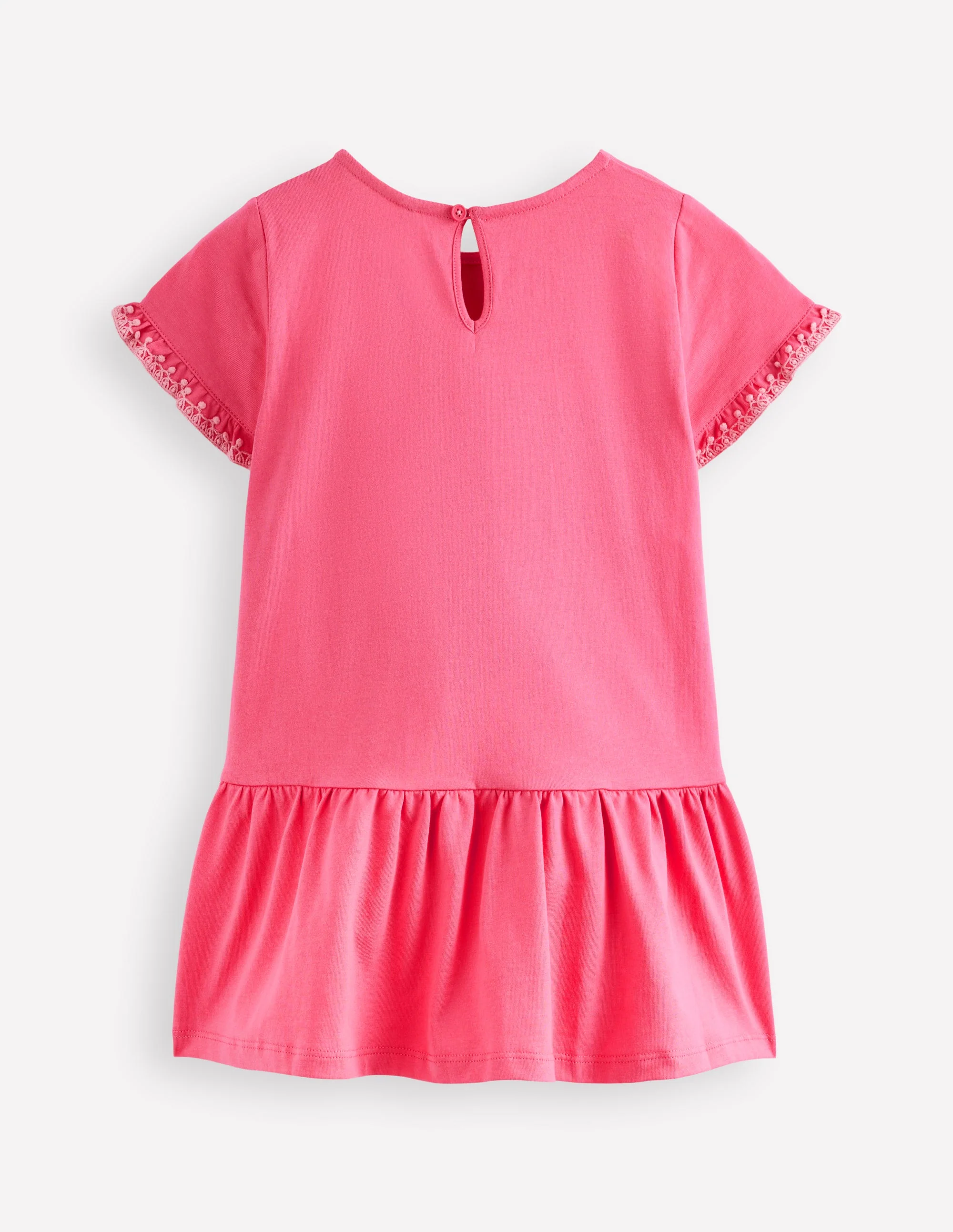 Dropped Sleeve Tunic-Pink - Image 2