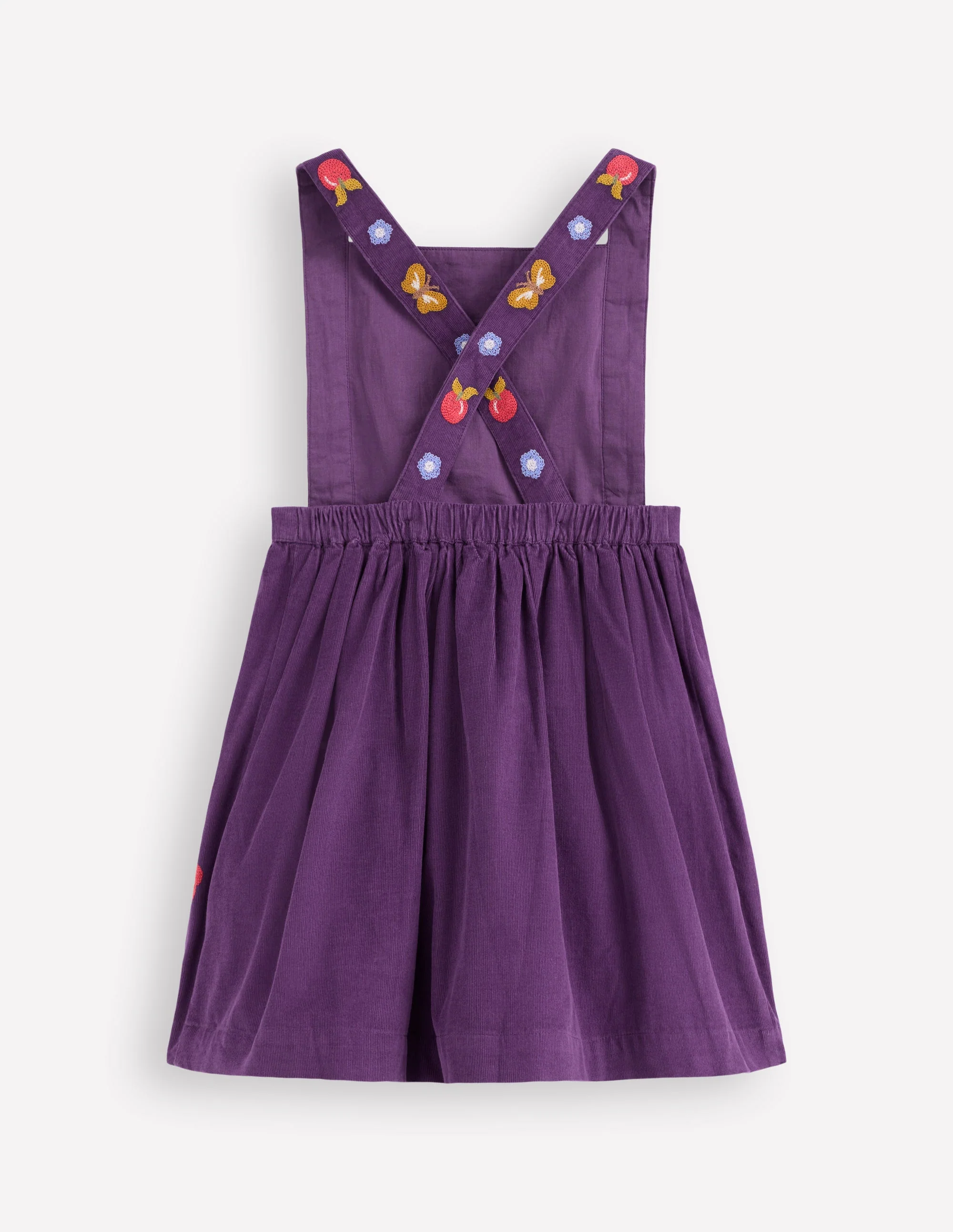 Embroidered Pinafore Dress-Mystic Purple Embroidery - Image 2