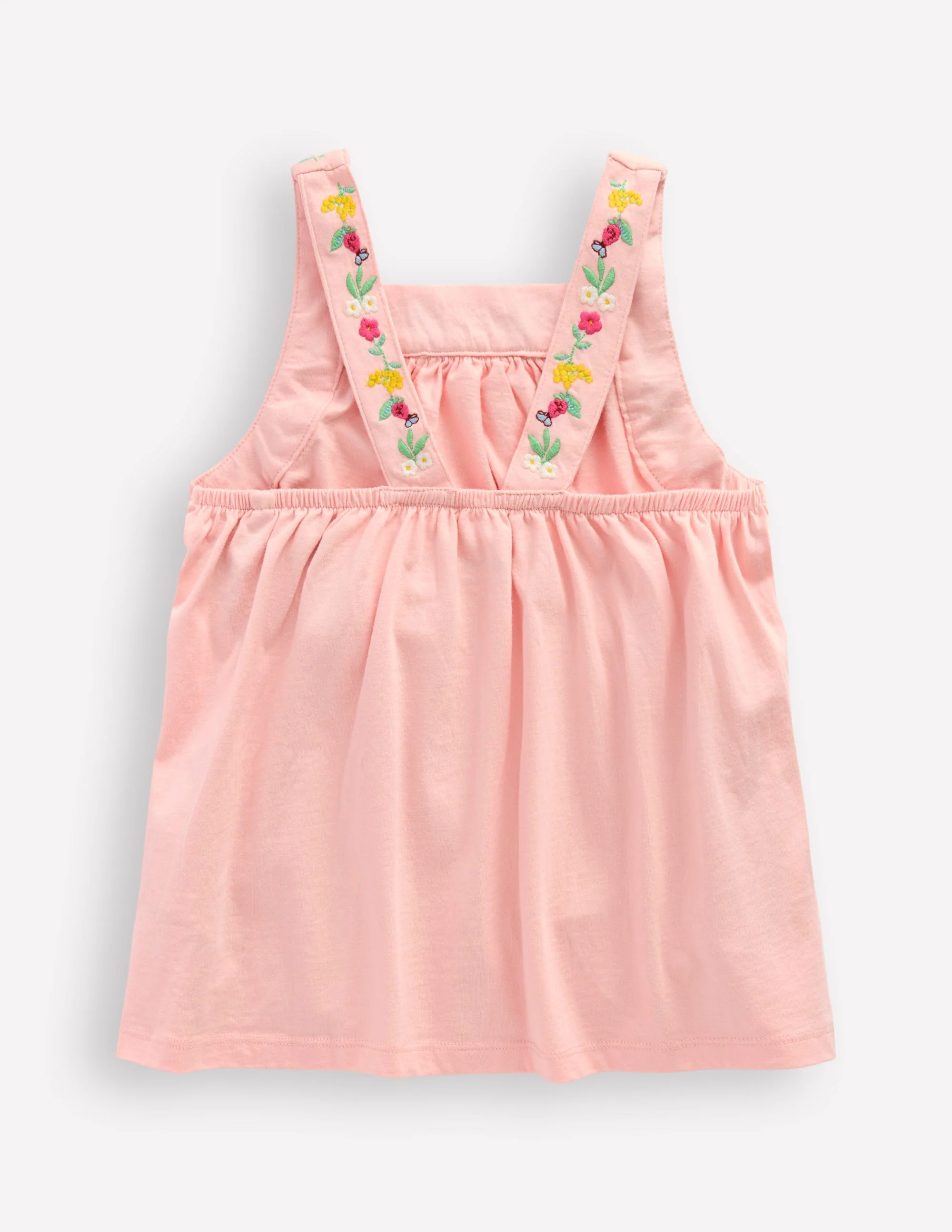 Embroidered Sleeveless Top-Chalk Pink - Image 2