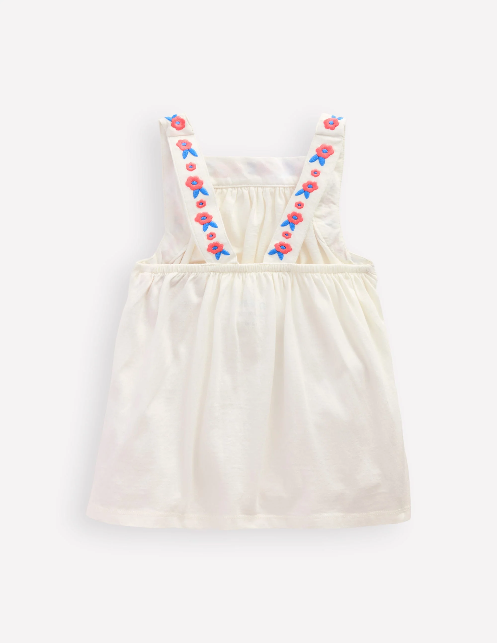 Embroidered Sleeveless Top-Soft Ivory - Image 2