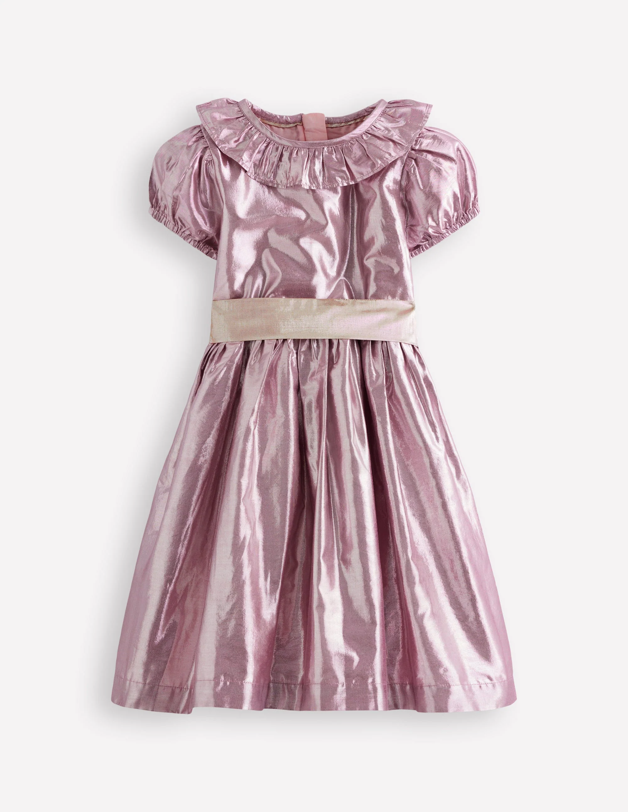 Fit & Flare Party Dress-Pink