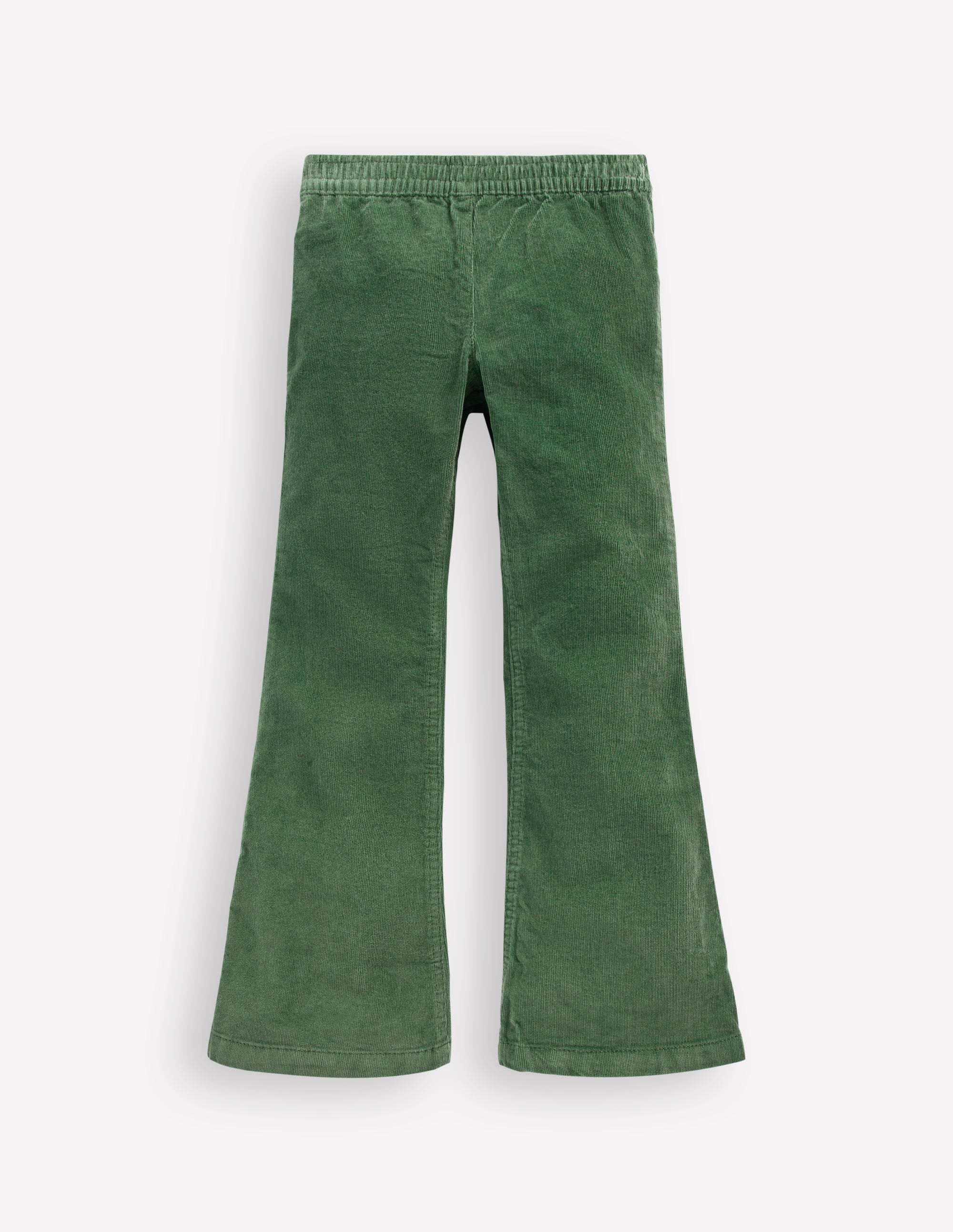 Flared Cord Legging-Green