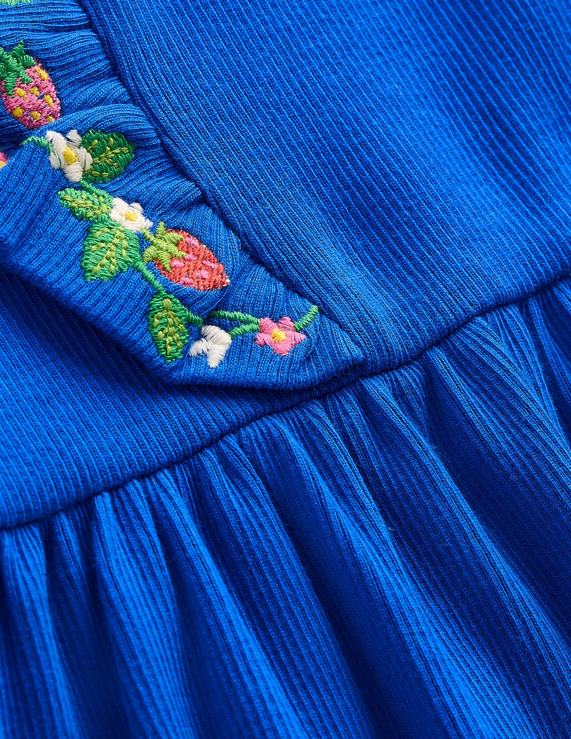 Frieda Embroidered Dress-Gallery Blue - Image 3
